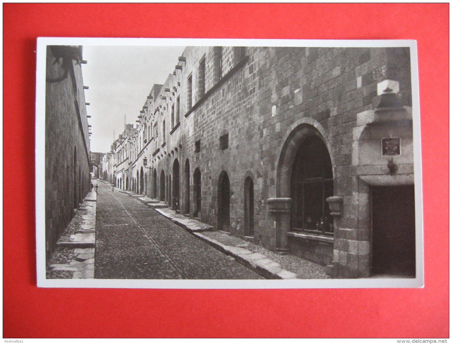 CARTOLINA  RODI VIA DEI CAVALLIERI    -  C  1897 - Grecia