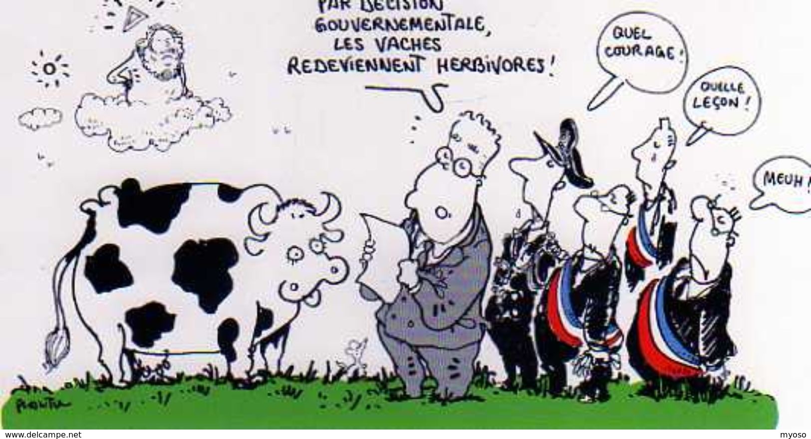 PLANTU  Lionel Jospin Propose Son Plan De Bataille Contre L Vache Folle 15 Novembre 2000 - Plantu