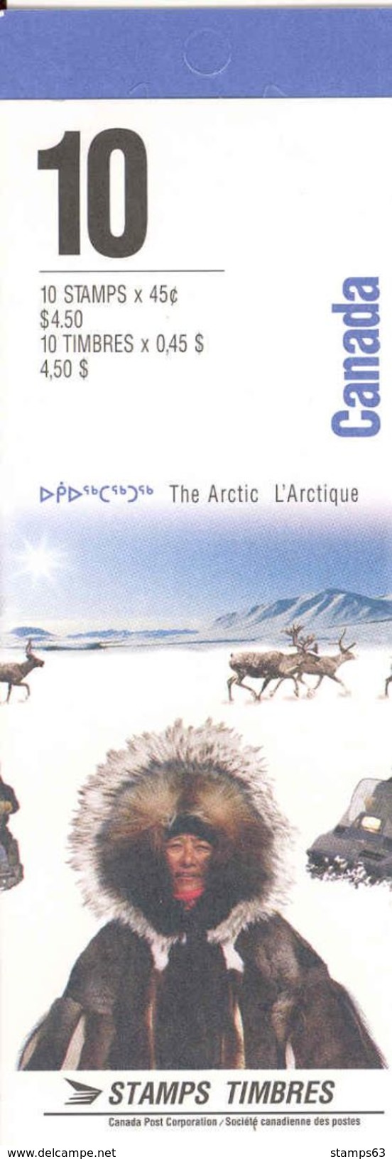 CANADA, 1995 Booklet 199, The Arctic - Ganze Markenheftchen