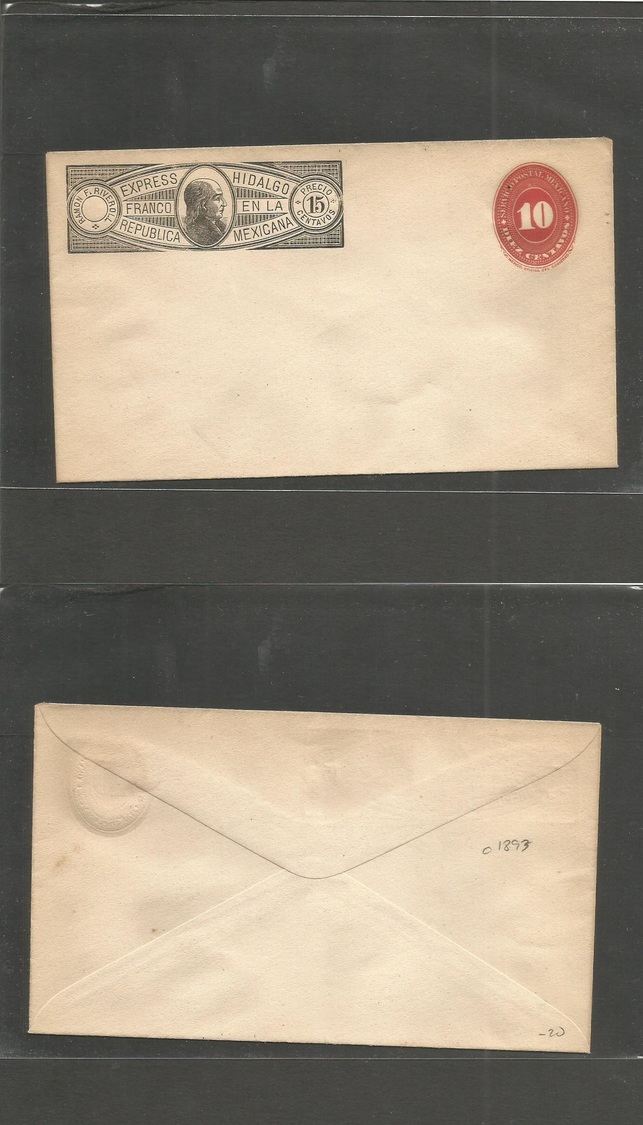 Mexico - Stationery. C. 1895-7. Express Hidalgo. 10c Vermilion Numeral. Mint On Whitish Paper. VF Stat Env. - Mexico