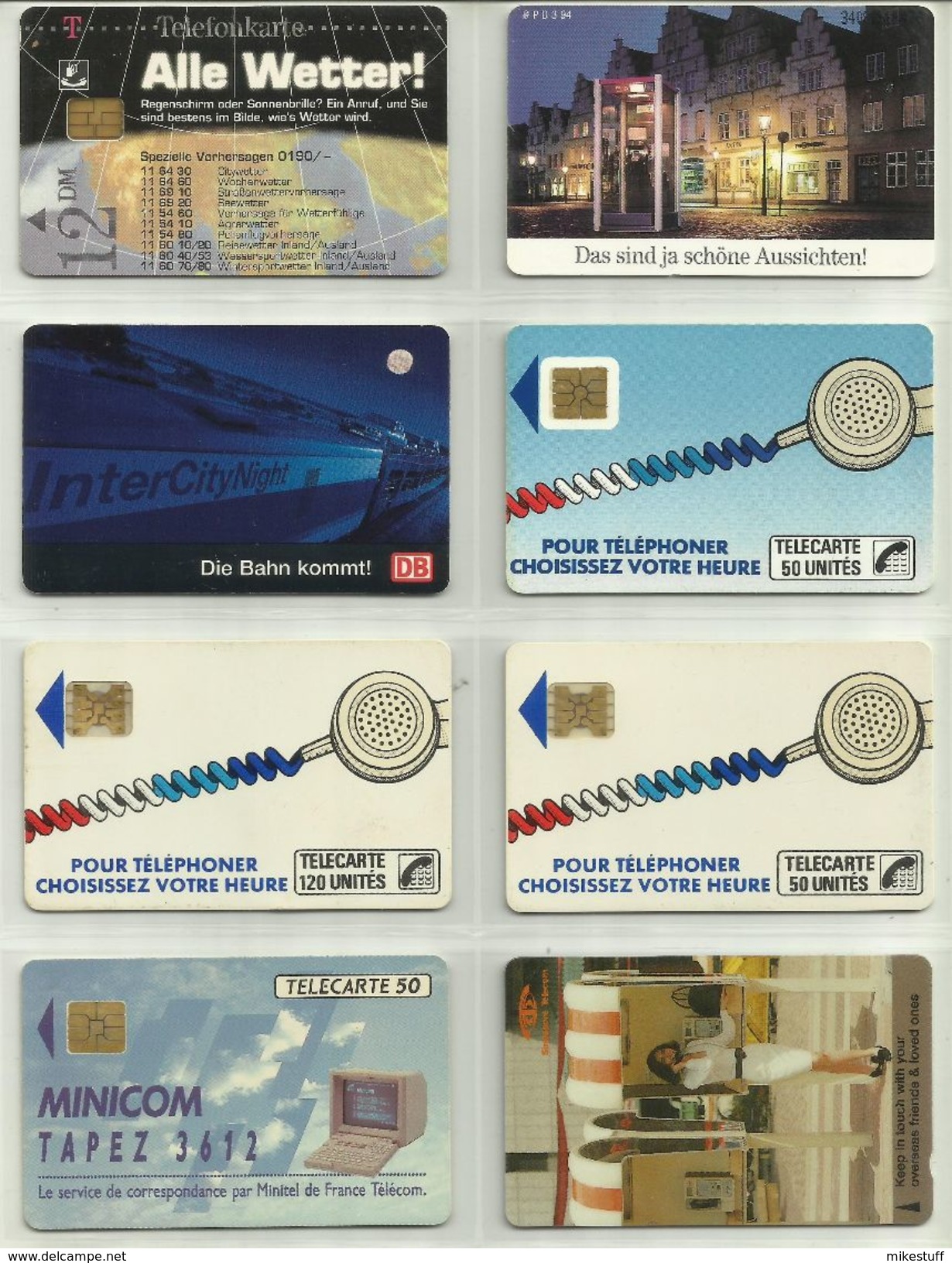 Album con 60 tarjetas telefónicas