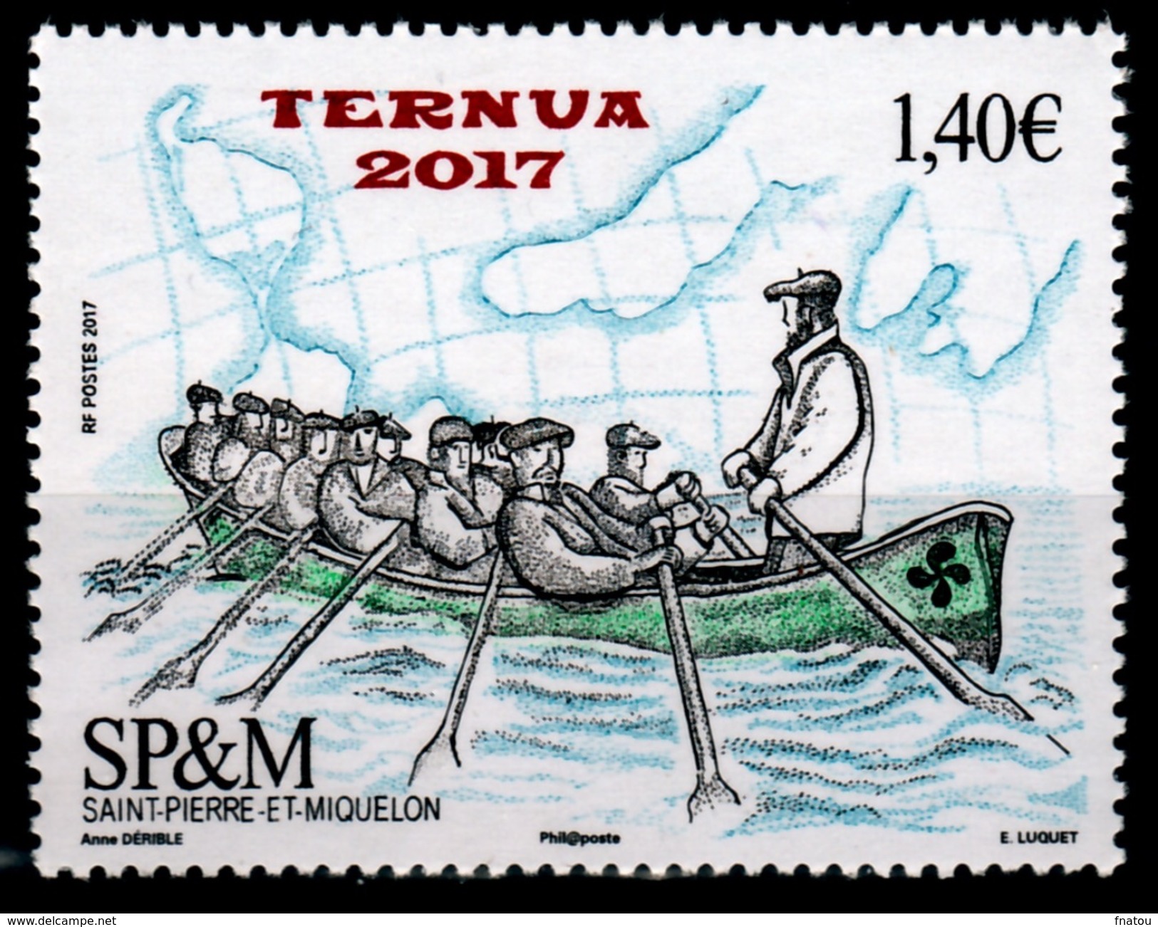 Saint Pierre And Miquelon, Trainera (French : Traînière), Traditional Boat, 2017, MNH VF - Nuovi