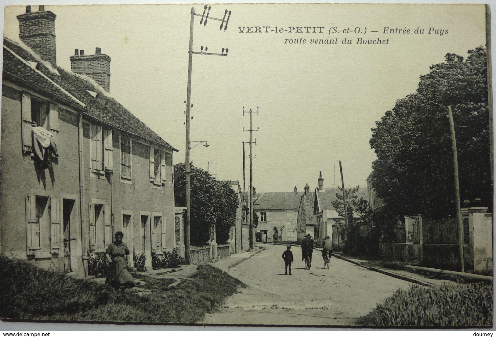 ENTRÉE DU PAYS ; ROUTE VENANT DU BOUCHET - VERT-LE-PETIT - Vert-le-Petit