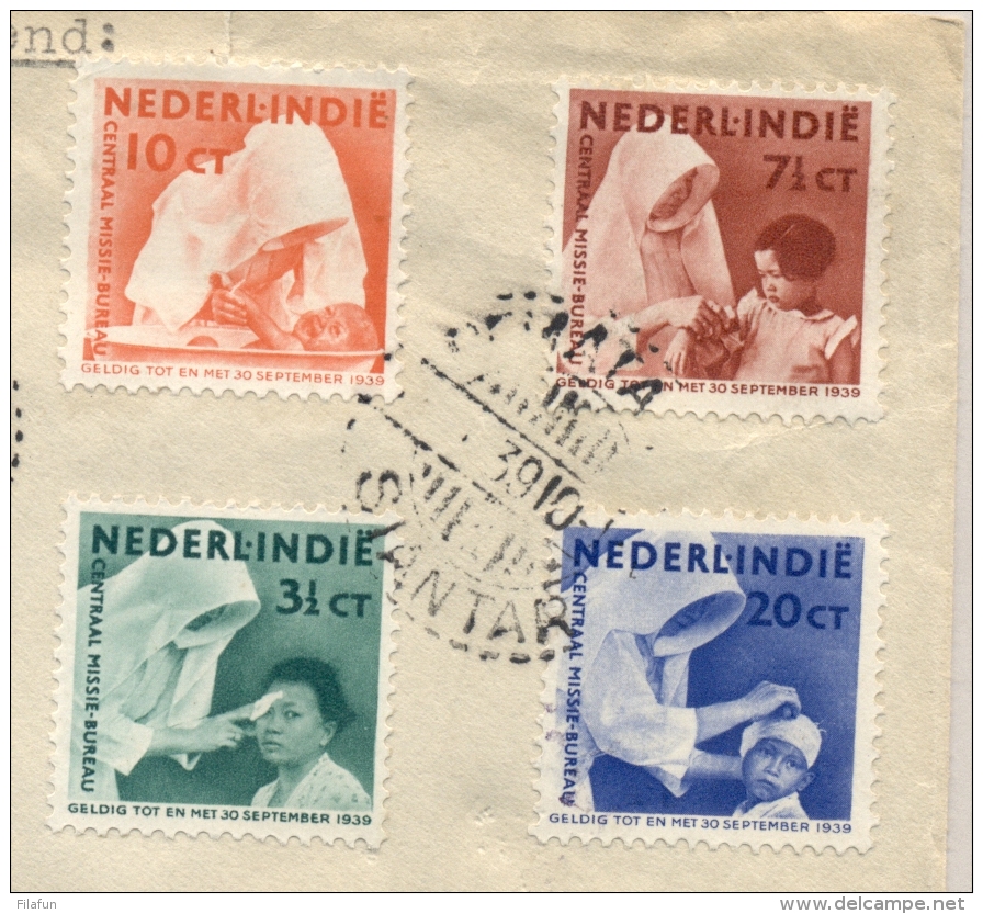 Nederlands Indië - 1939 - Missie Serie Op R-business Cover Van LB PEMATANG SIANTAR Naar Zürich / Schweiz - Nederlands-Indië