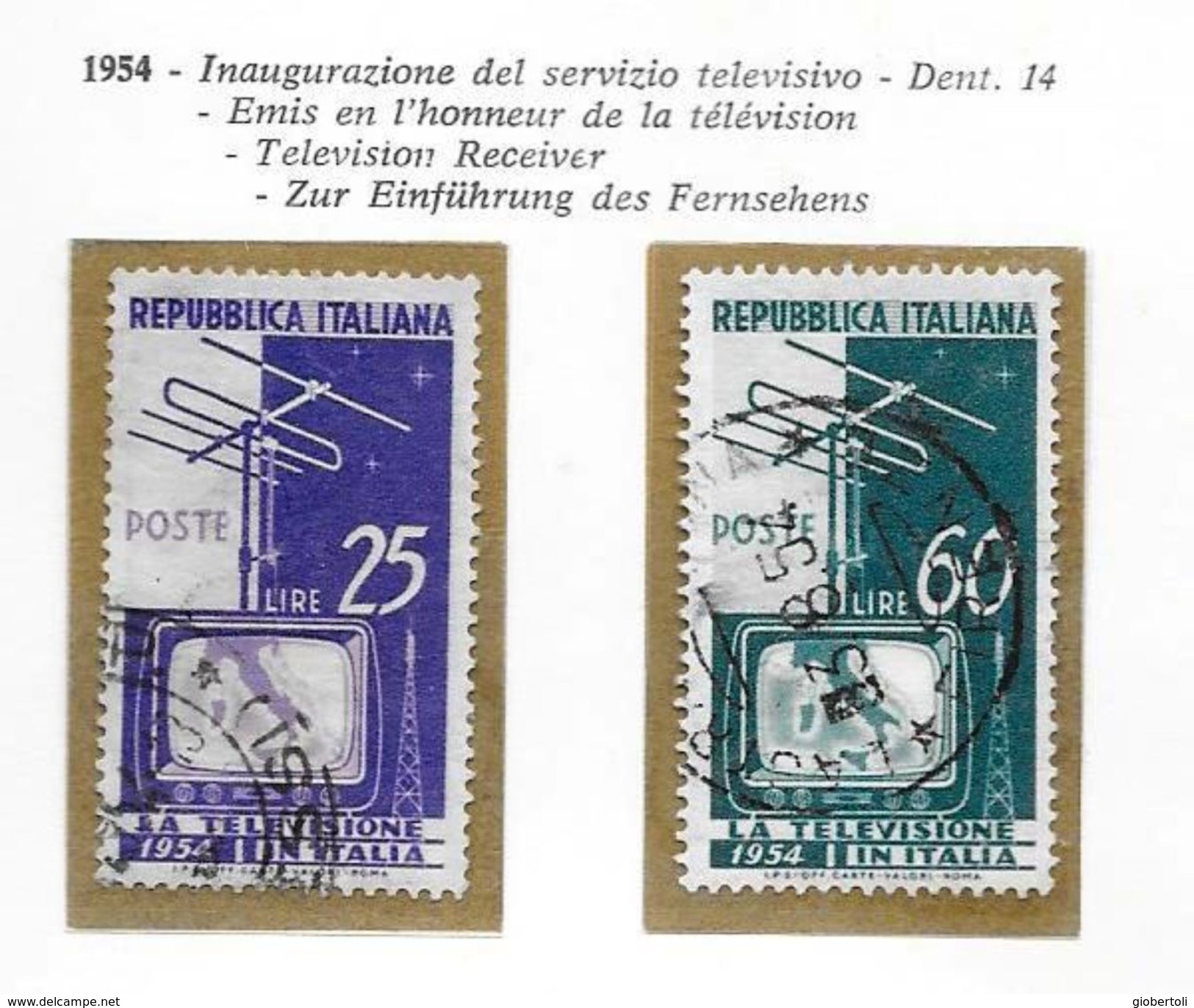 Italia/Italy/Italie: Inizio Servizio Televisivo, Start Television Service, Démarrez Le Service De Télévision - 1946-60: Usati