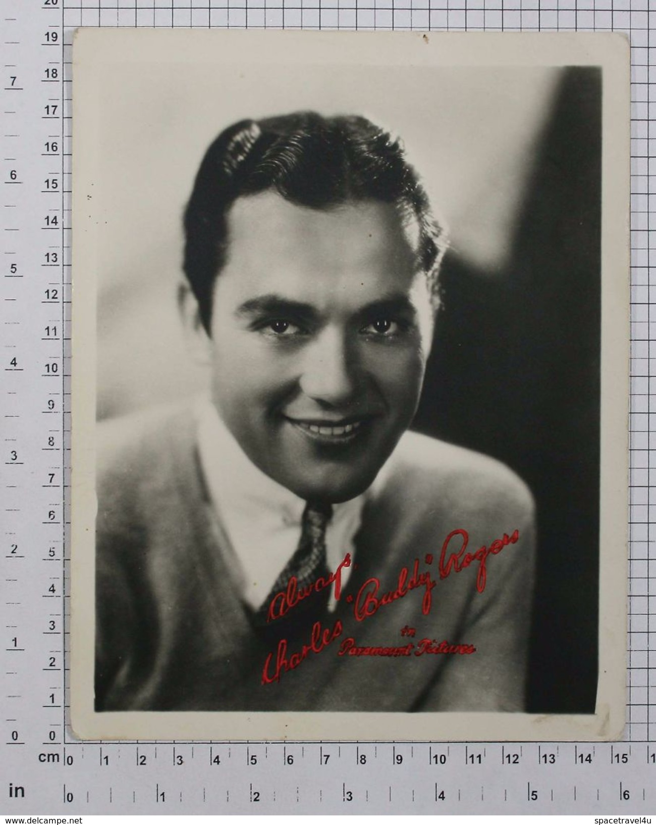 CHARLES BUDDY ROGERS - Vintage PHOTO Autograph REPRINT (SF-08) - Autres & Non Classés