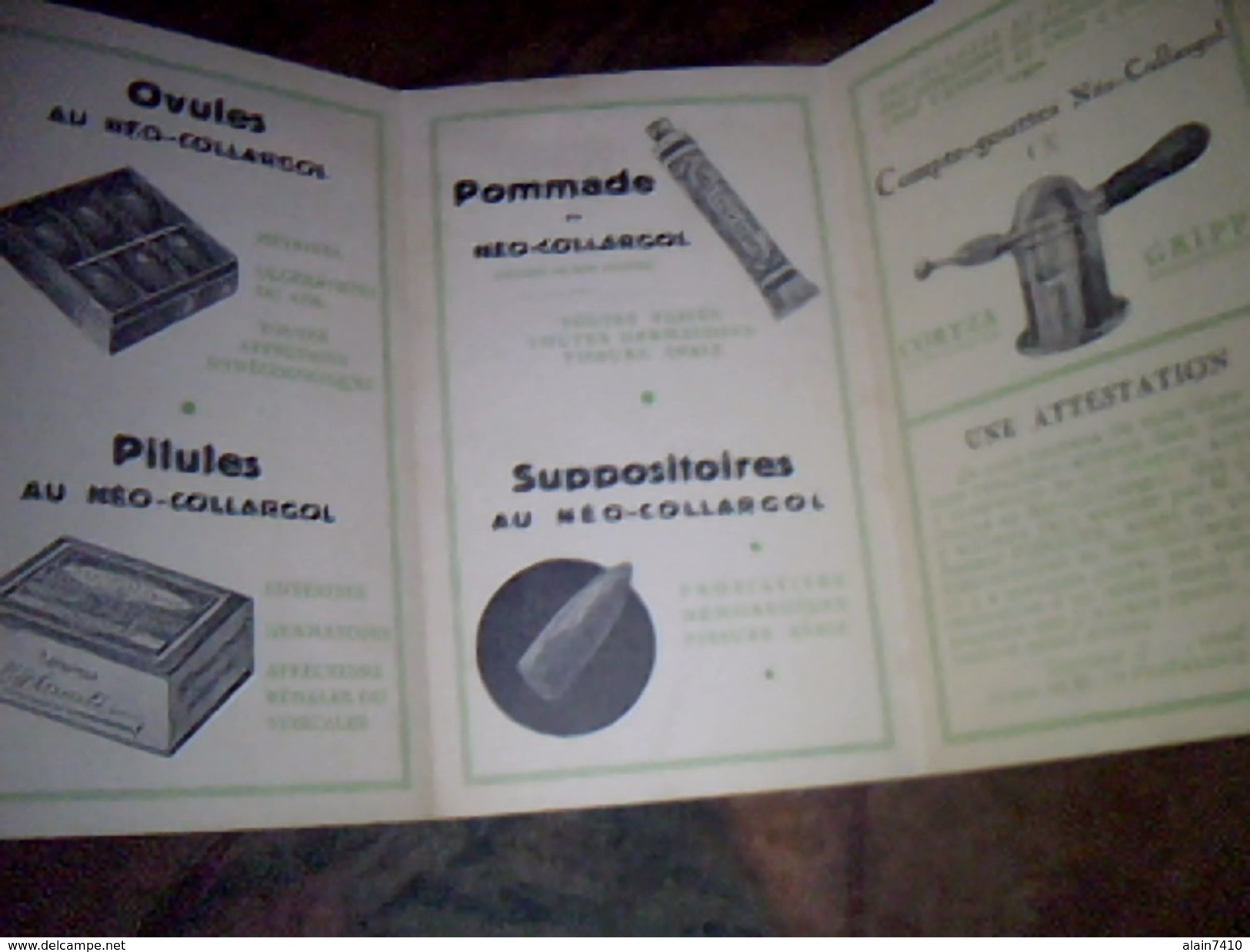 Publicitee  Ancienne Produits  Medicaments Depliant  3 Pages  Cartonnees  Laboratoires Martinet Rue Du Petit Musc Paris - Publicités