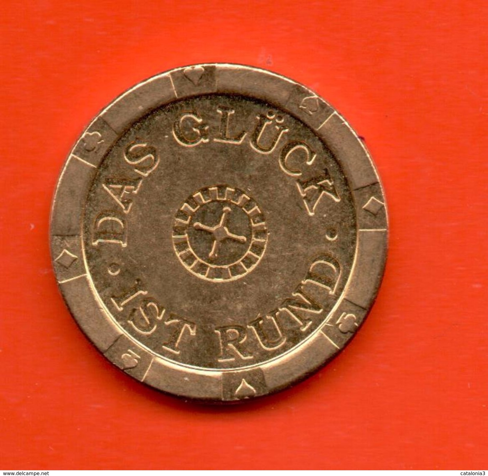 FICHAS - MEDALLAS //  AUSTRIA  Token - Medal - "DAS GLUCK - IST RUND" - Casino