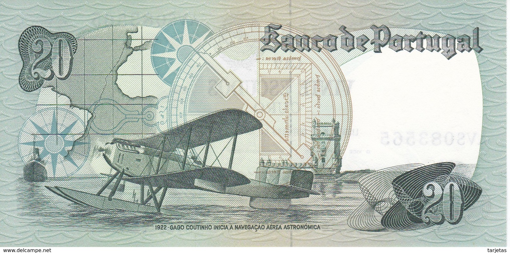 BILLETE DE PORTUGAL DE 20 ESCUDOS ORO  AÑO 1978   (BANKNOTE) SIN CIRCULAR-UNCIRCULATED - Portugal