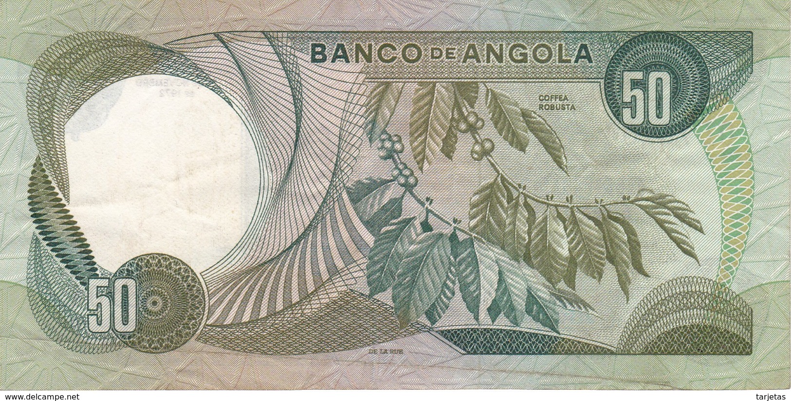 BILLETE DE ANGOLA DE 50 ESCUDOS DEL AÑO 1972 (BANKNOTE) - Angola