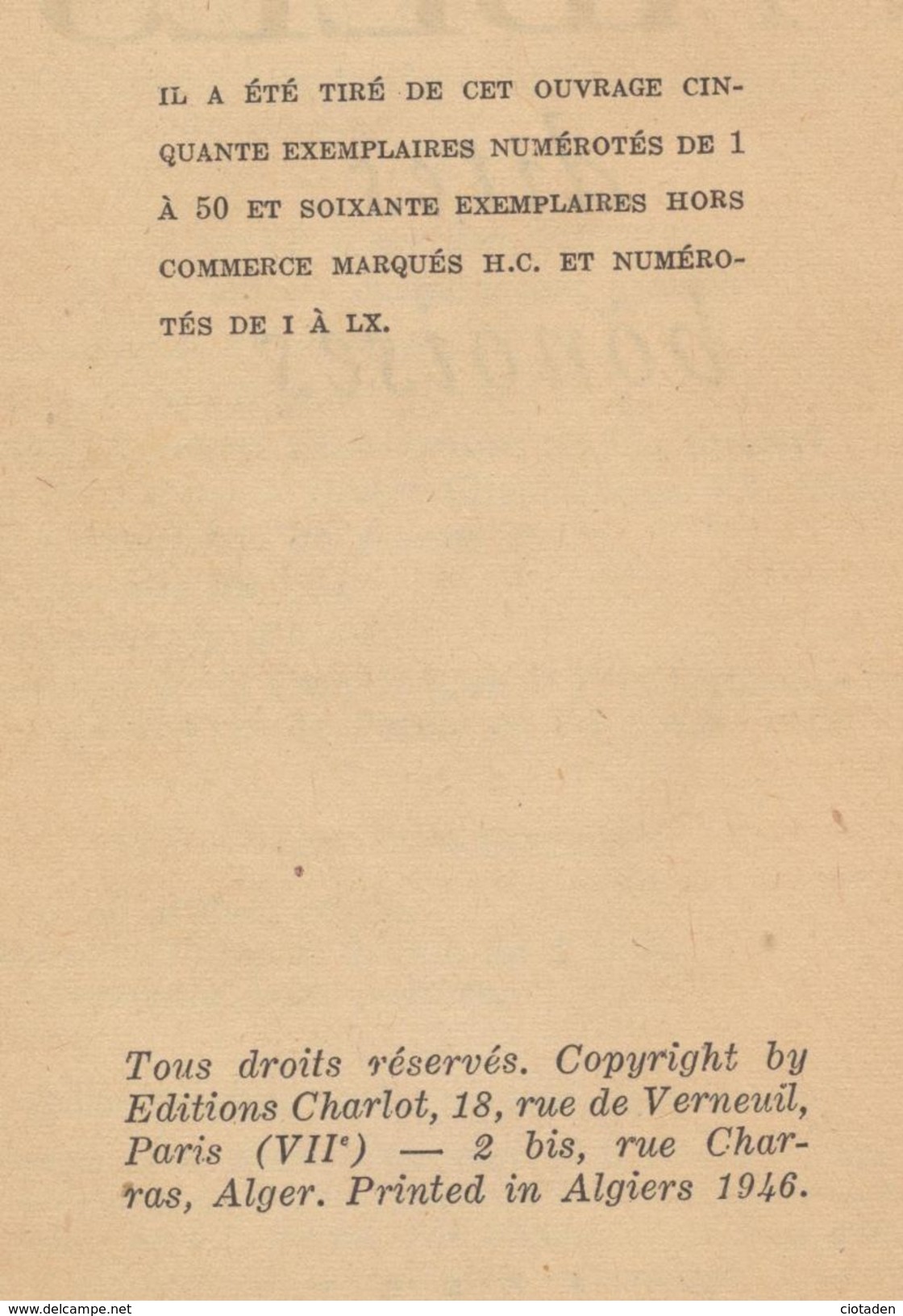Fables Dites Bônoises De Edmond Brua - 1946 - Other & Unclassified