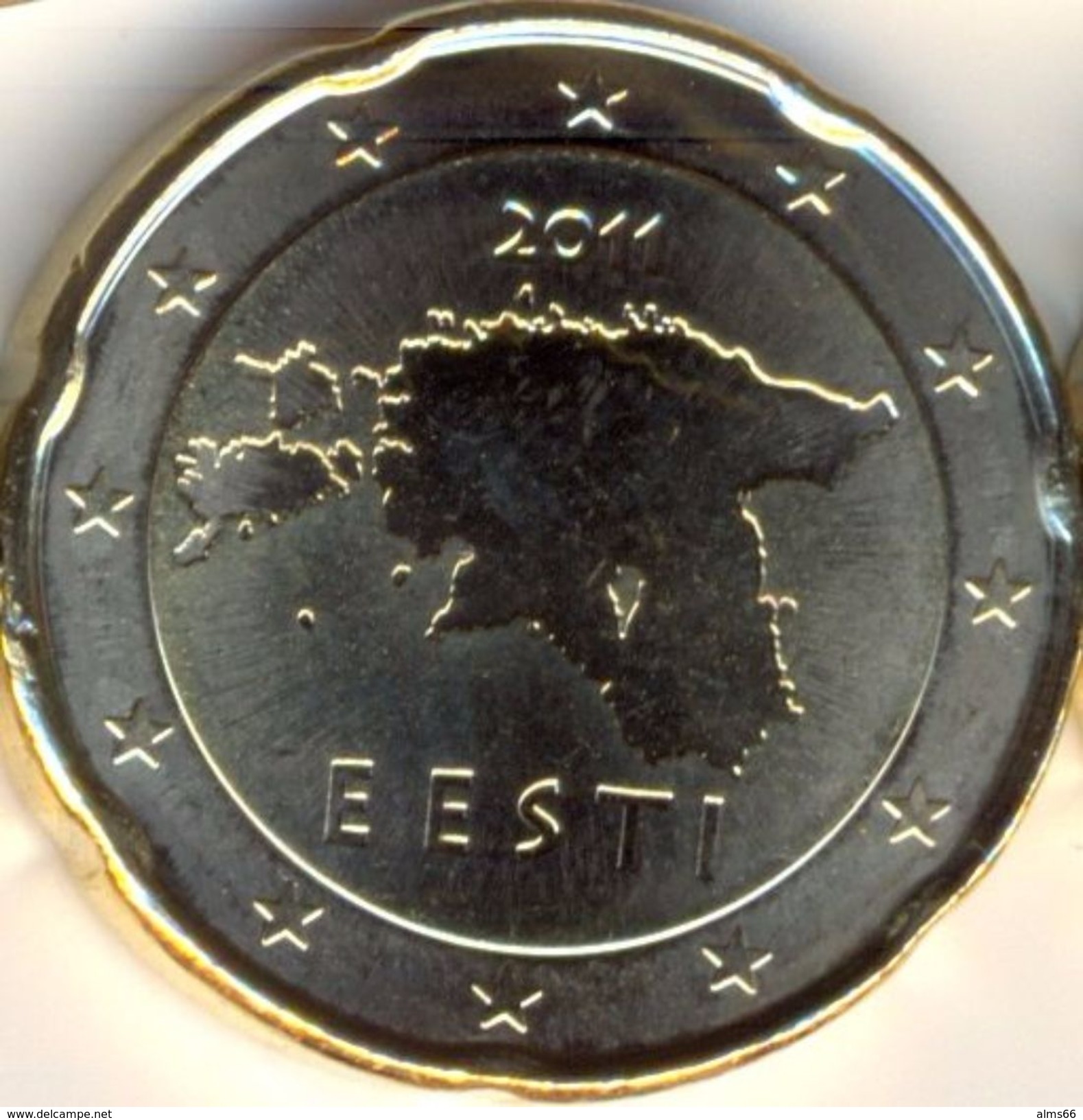 Eurocoins Estonia 20 Cents 2011 UNC - Estonia