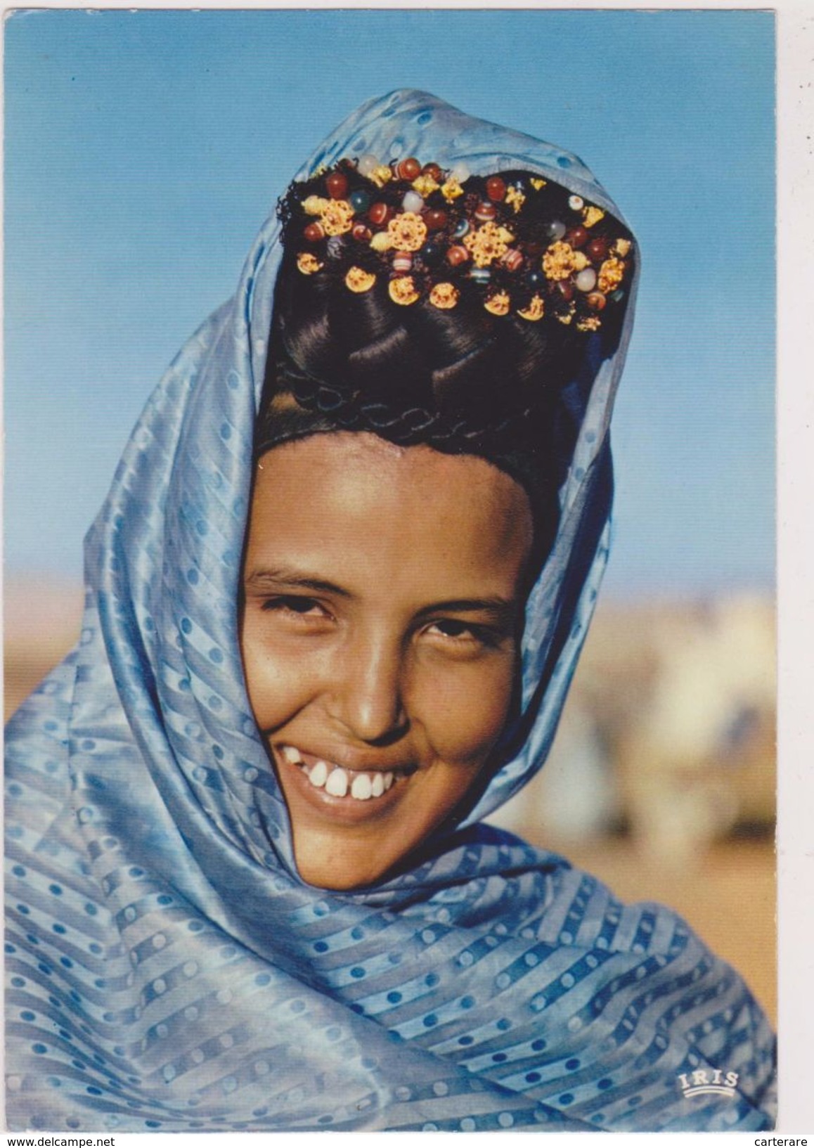 AFRIQUE,AFRICA, MAURITANIE,ex Colonie Française,prés Algérie,FEMME Avec Coiffe Et Voile,musulmane - Mauretanien