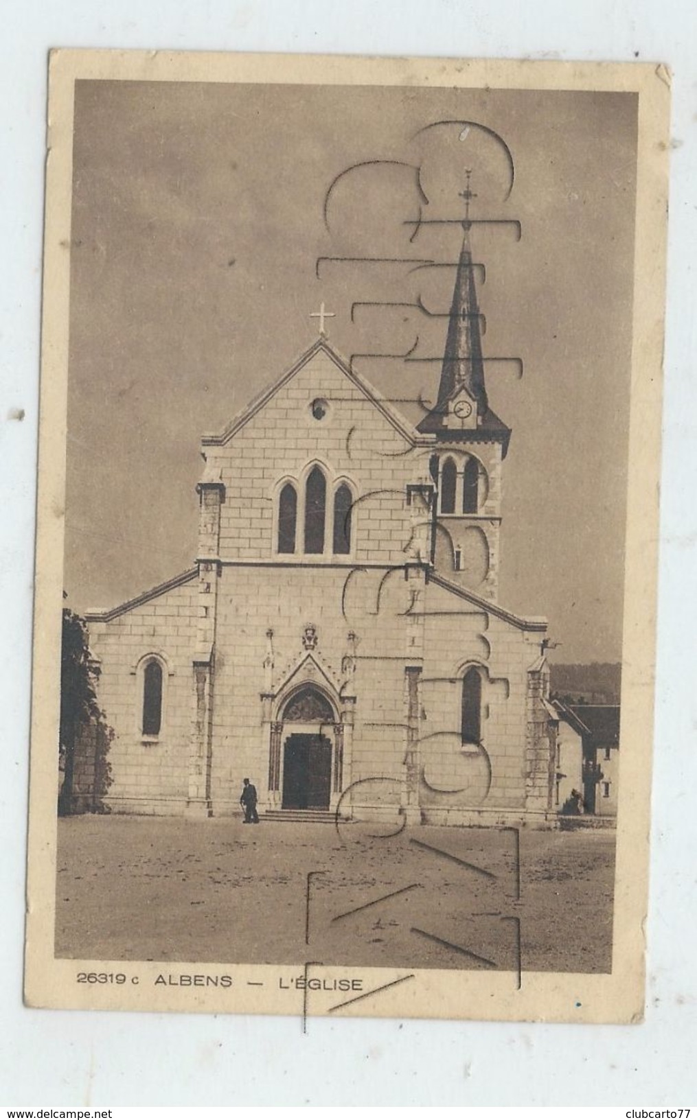Albens (73) : L'église Env 1947 PF. - Albens