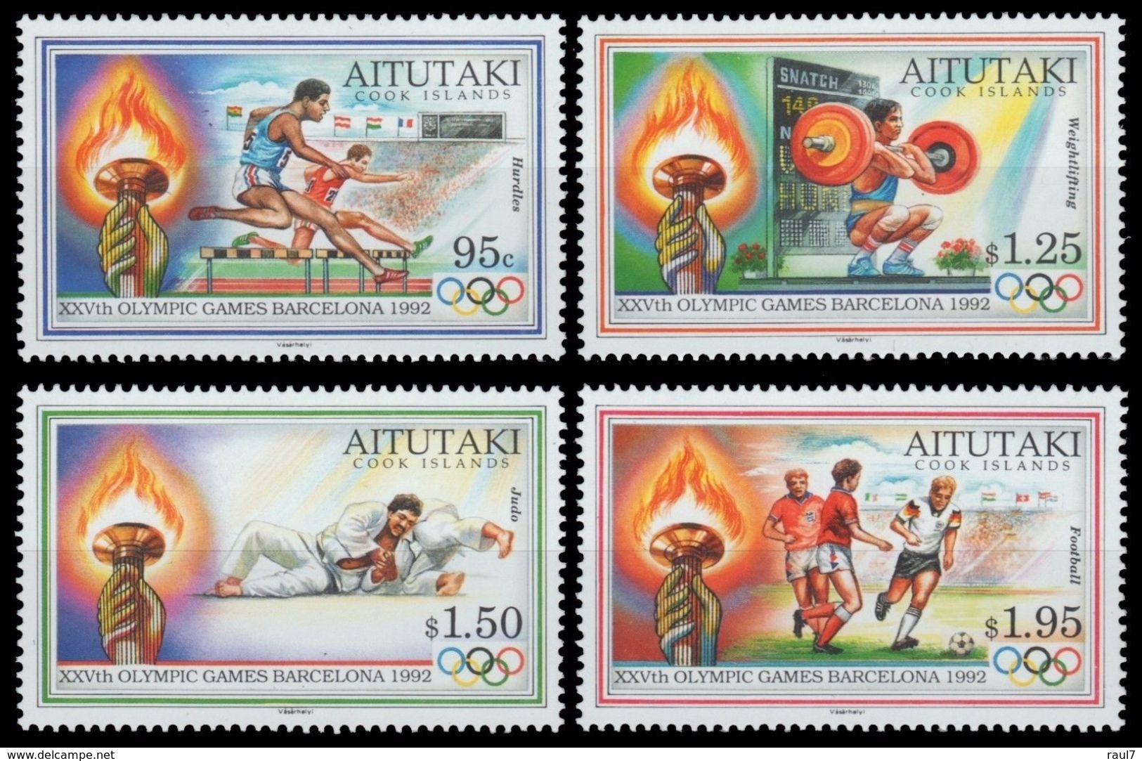 AITUTAKI 1992 - Jeux Olympiques Barcelona 92 - 4 Val Neufs // Mnh // CV €15 - Aitutaki