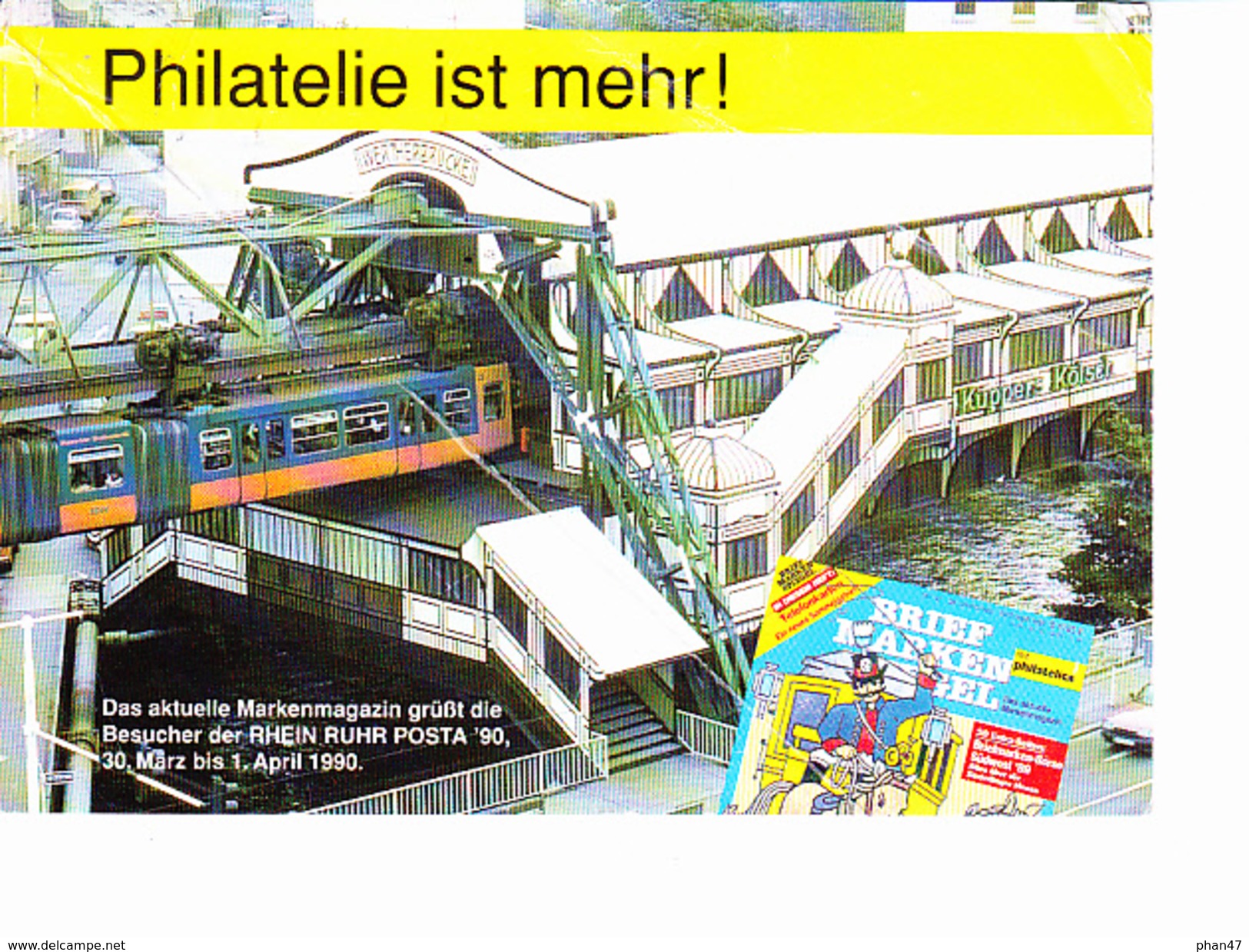 PHILATELIE IST MEHR ! Train, Métro, Ed. ? 1990 - Timbres (représentations)