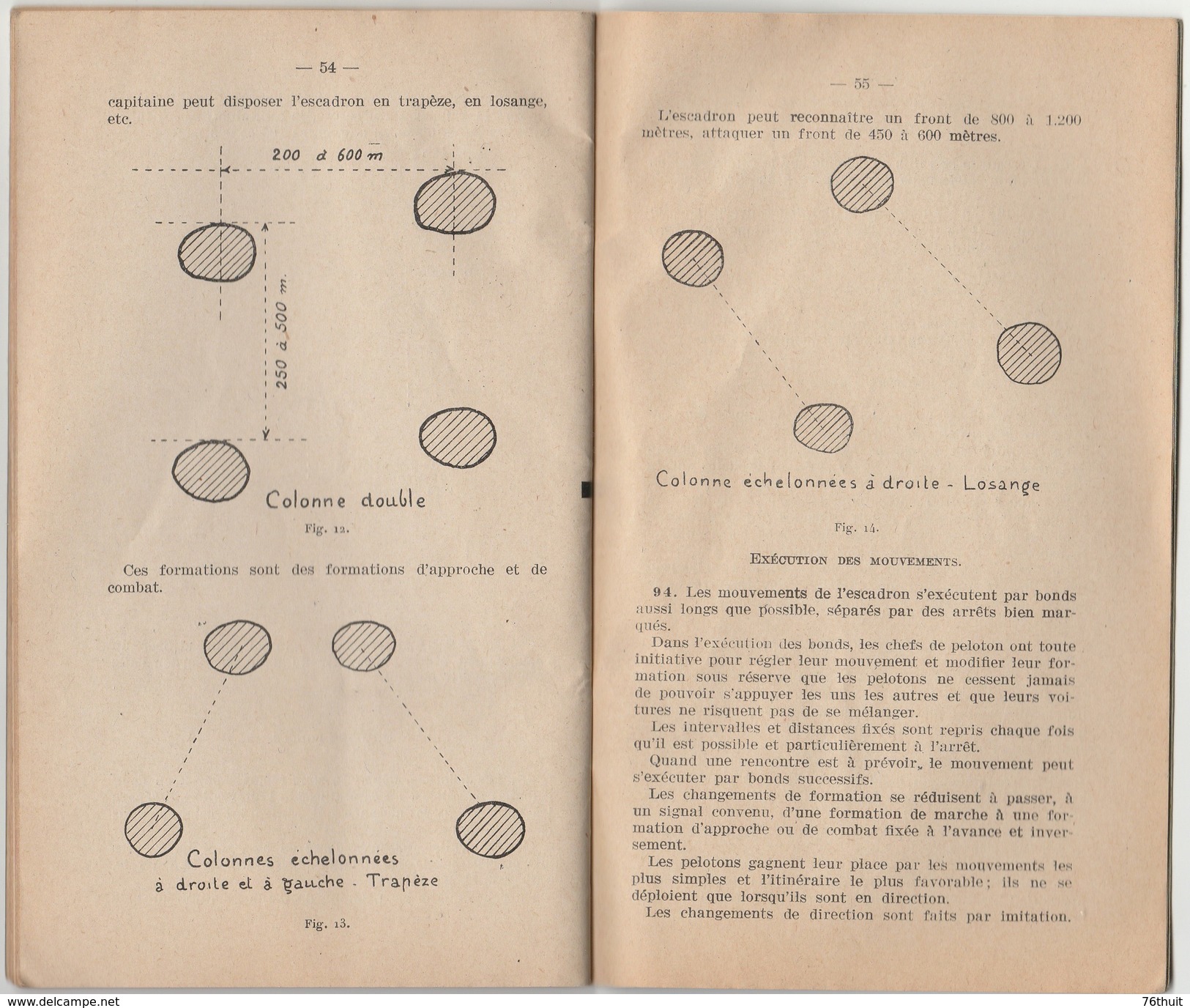 1936 - Instruction Technique Provisoire Pour Les ESCADRONS D' Automitrailleuses - Imp. Nationale - Documents Historiques