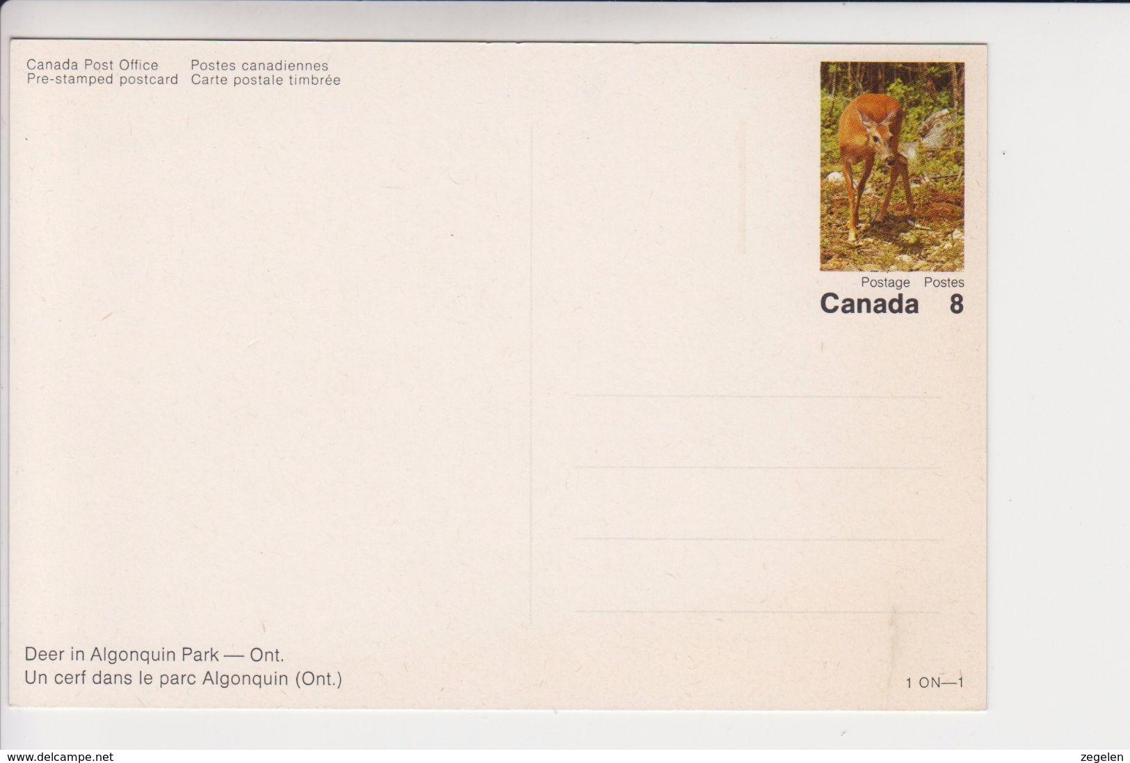 Canada Voorgefrankeerde Zichtkaart Provincie Ontario (1e Reeks) - 1953-.... Reinado De Elizabeth II