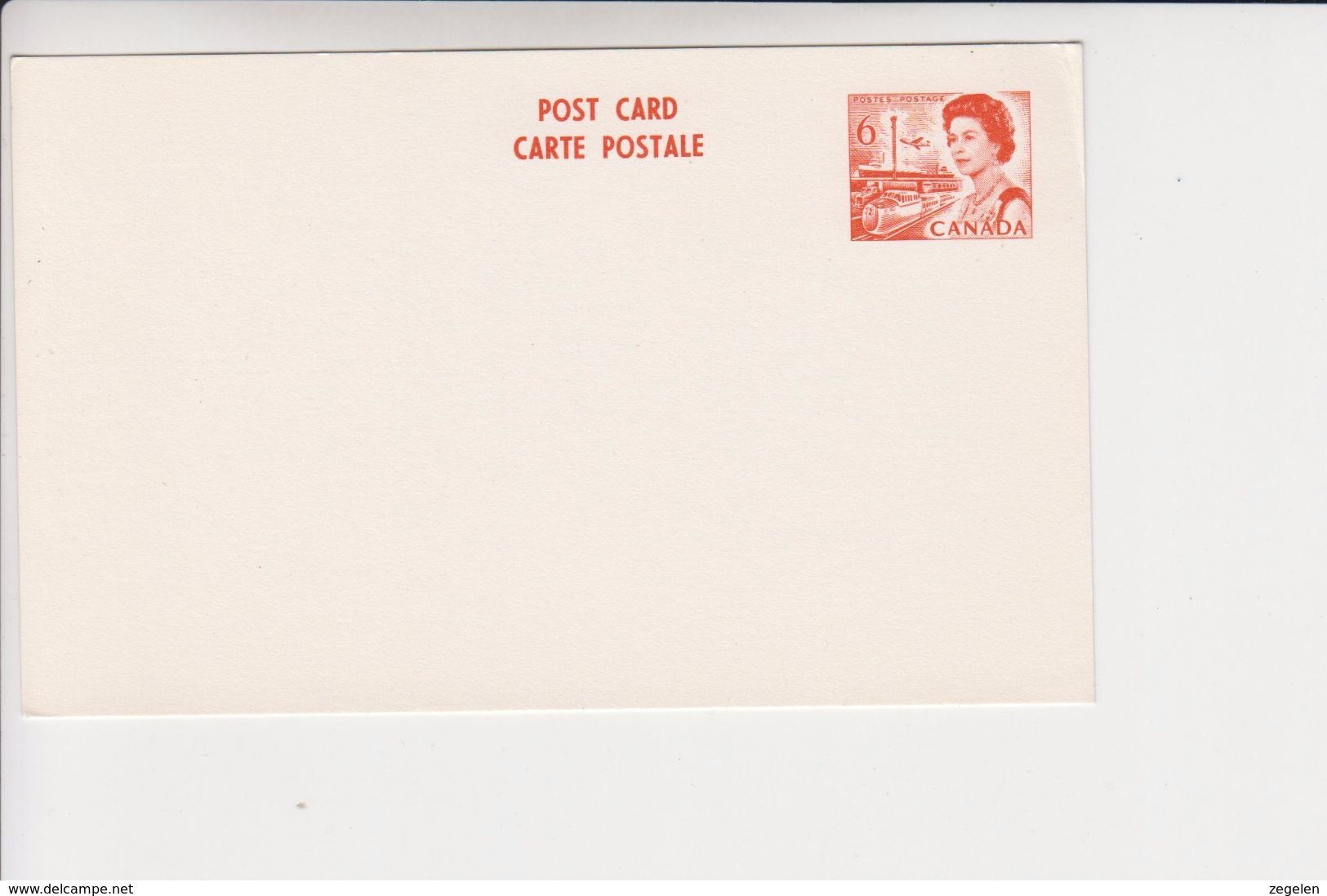 Canada Cat. Canadese Scott Postkaart UX106 - 1953-.... Reinado De Elizabeth II