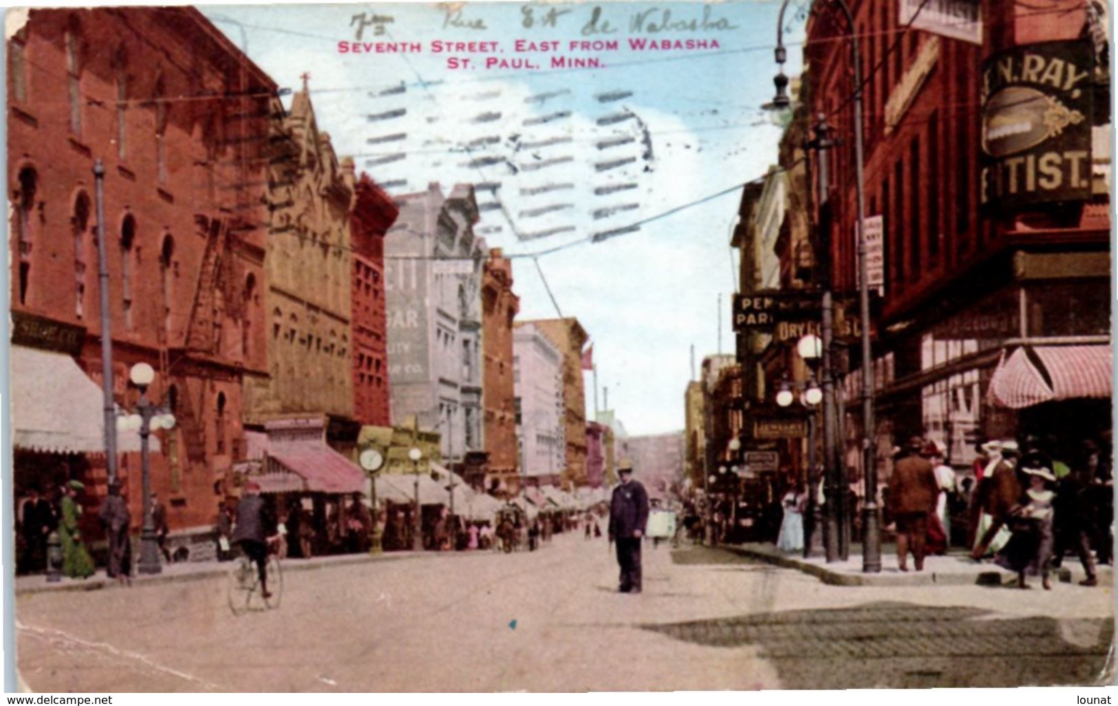 Seventh Street, East From Wabasha - St Paul . Minn. - St Paul