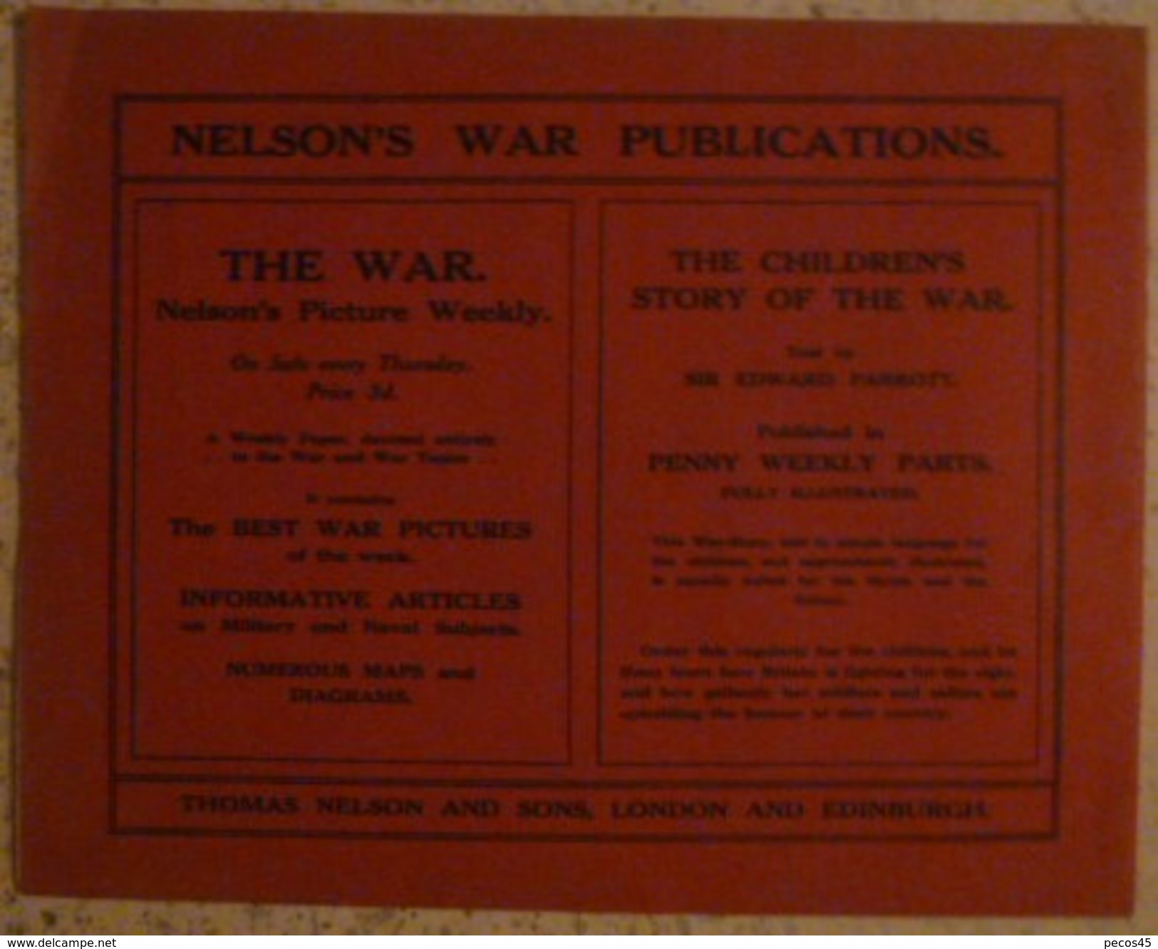 Portfolio Of War Pictures N° 3   -   NELSON'S   " 28.11.1914 : Images De La Guerre En BELGIQUE. - Oorlog 1914-18