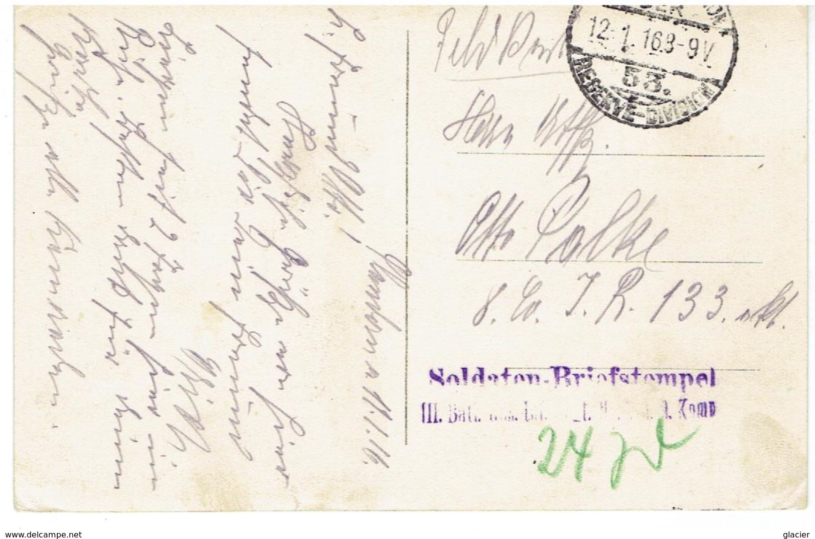 MEULEBEKE - Voorzicht Op Het Kasteel - 18710 Photo Sacrez - Feldpost - Soldaten Briefstempel - Meulebeke