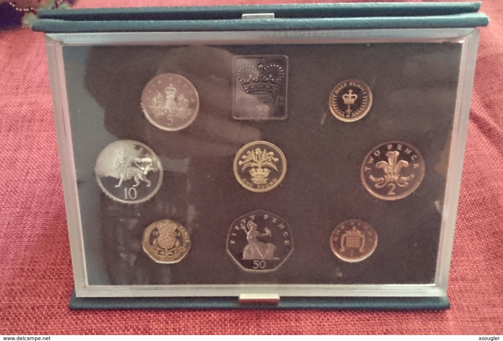 Great Britain United Kingdom 1984 Royal Mint UK Proof Coin Set (free Shipping Via Registered Air Mail) - Mint Sets & Proof Sets