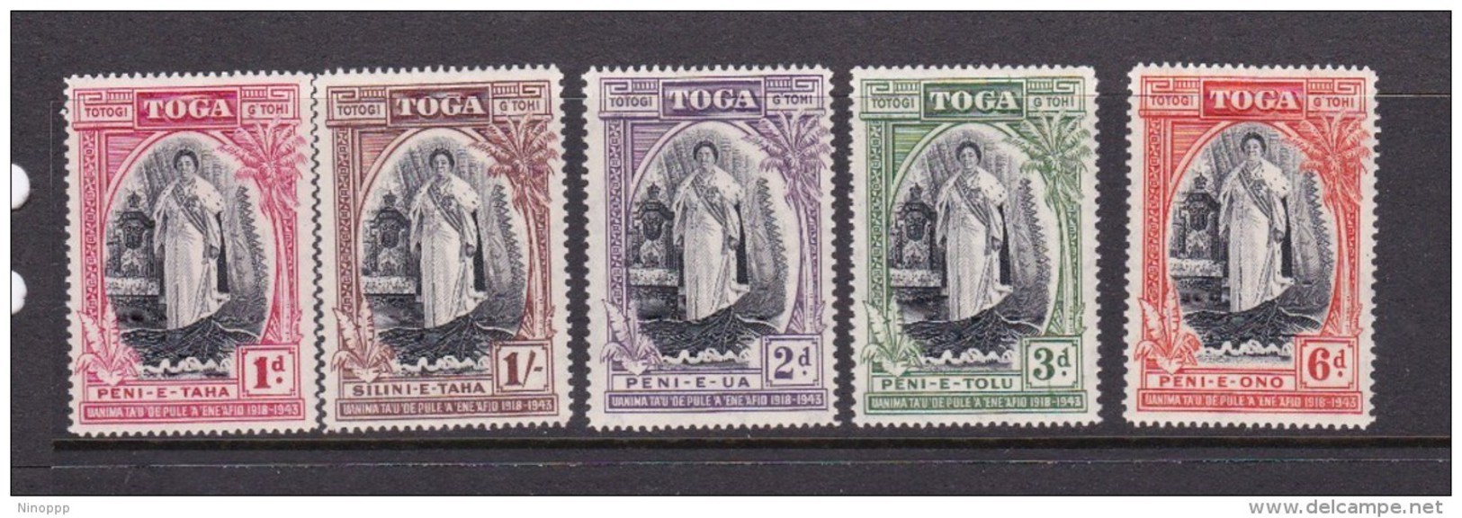 Tonga SG 83-87 1944 Silver Jubilee MNH - Tonga (...-1970)