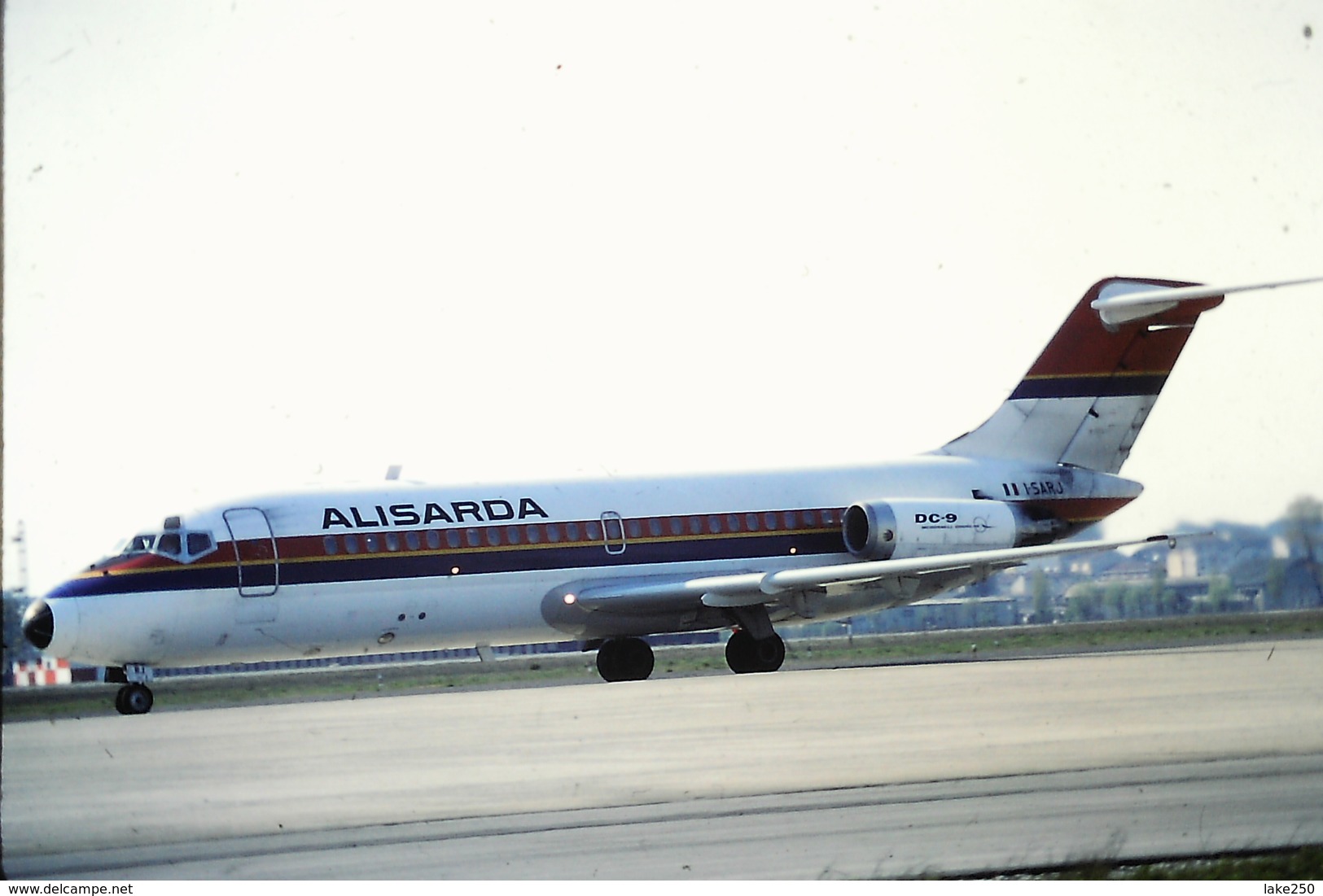 Diapositive/slide  Aereo DC 9 15 ALISARDA  ITALIAN COMPANY - Diapositive