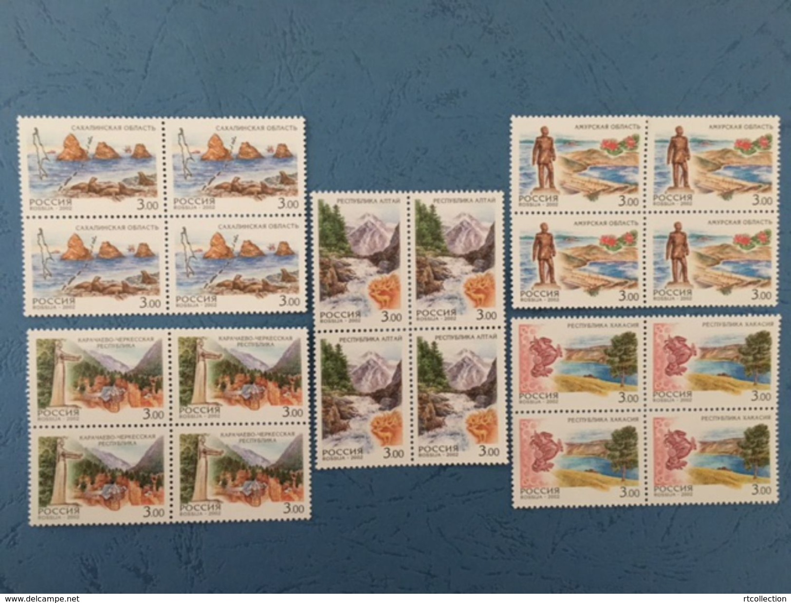Russia 2002 Block Russian Regions Landscape Geography Places Architecture Art Monuments Nature Stamps MNH Michel 951-955 - Environment & Climate Protection