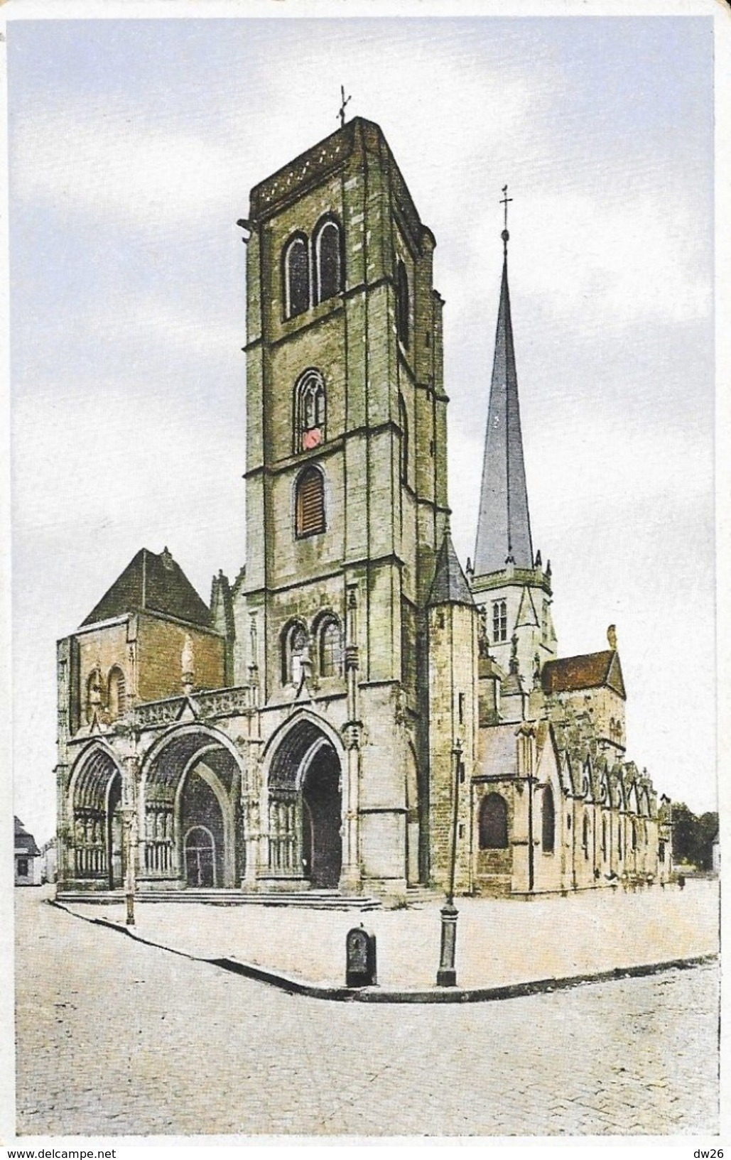 Auxonne (Côtes D'Or) - Cathédrale N.-D. - Collection Perrin - Carte Combier Colorisée, Non Circulée - Auxonne