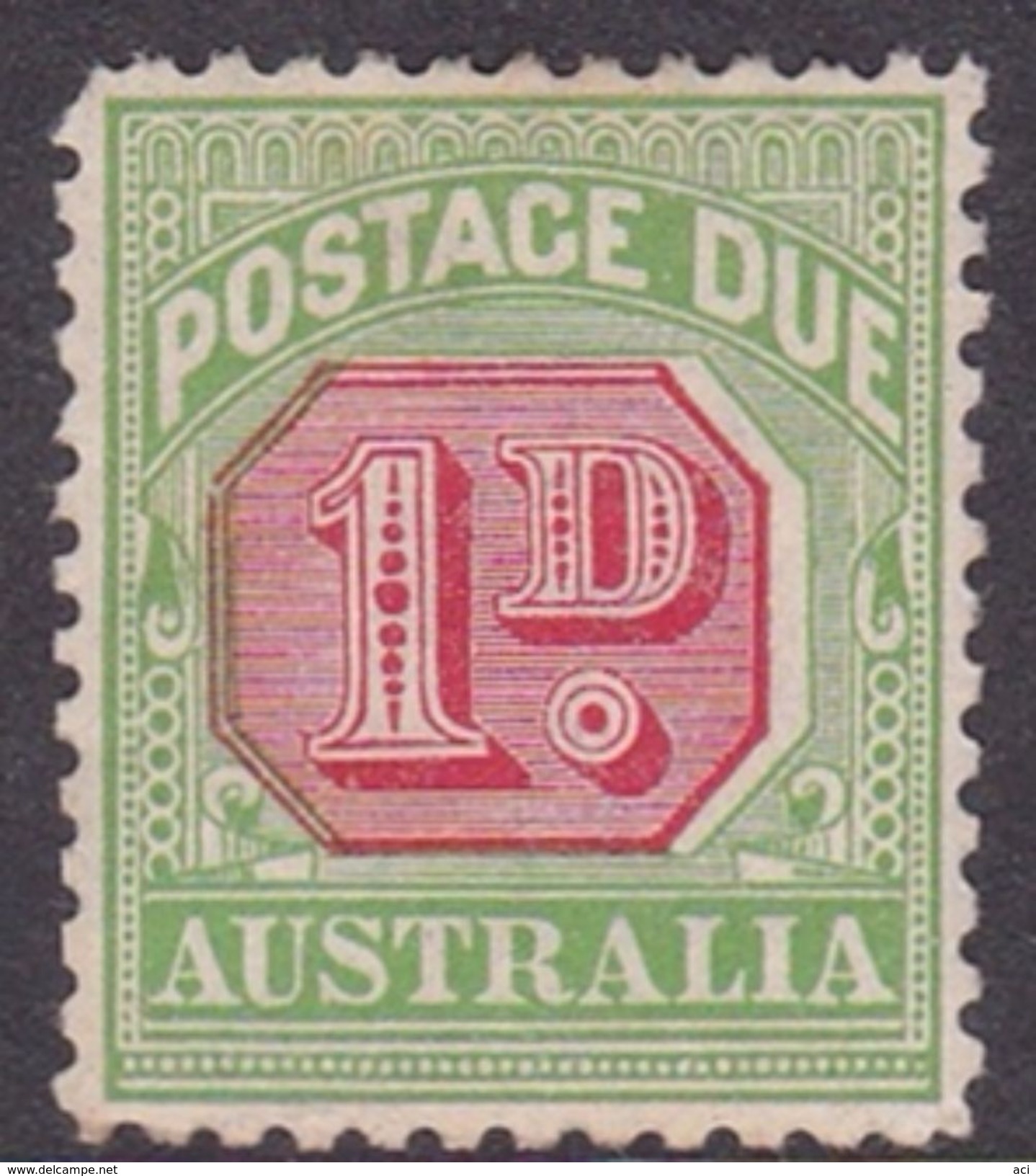 Australia Postage Due Stamps SG D78  1912-23 One Penny Mint - Port Dû (Taxe)