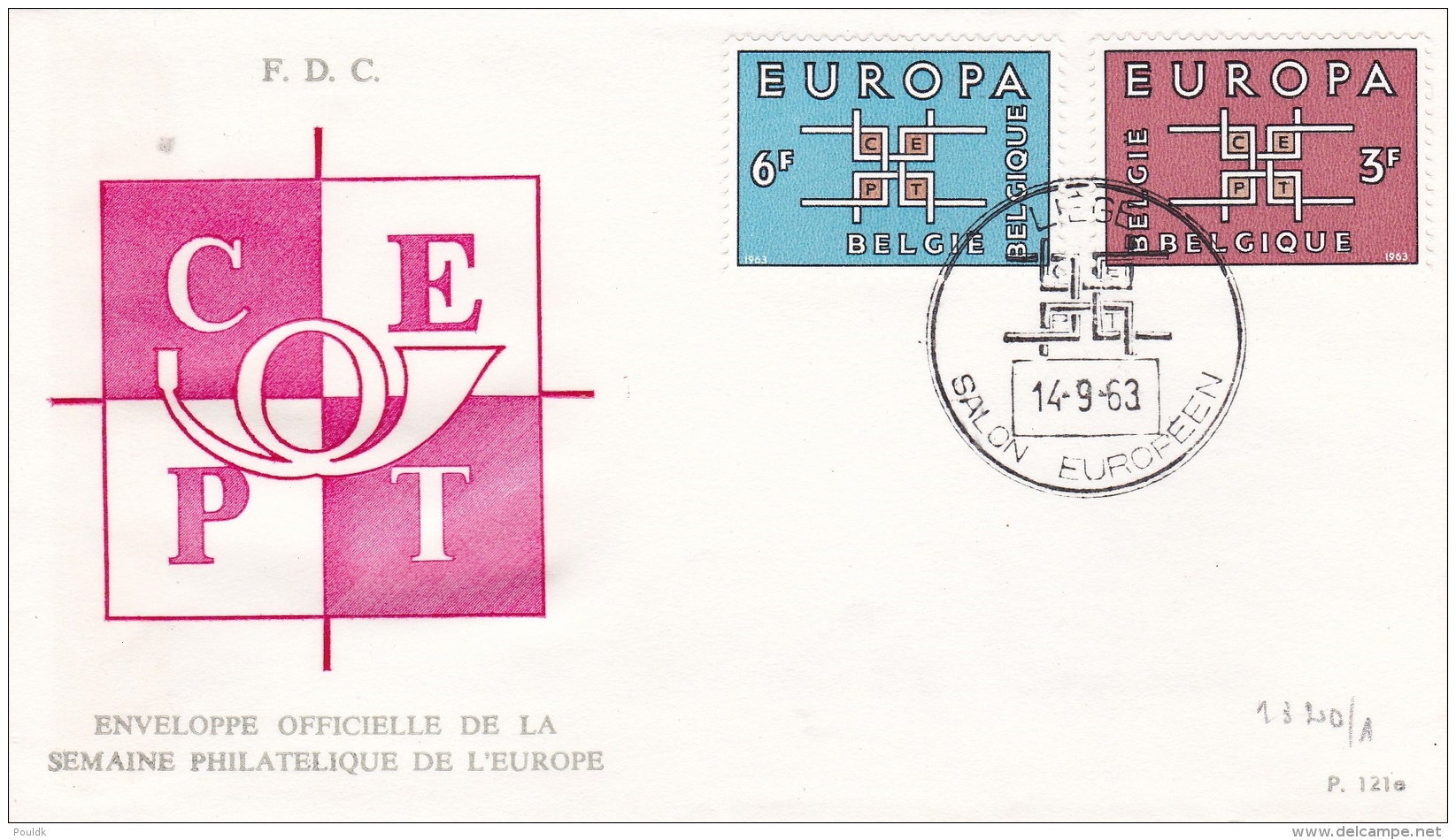 Belgium 1963 FDC Europa CEPT (DD2-45) - 1963