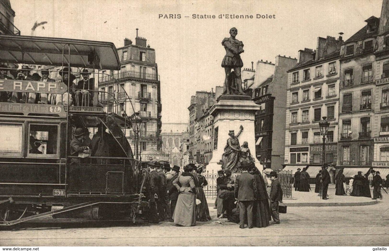 PARIS STATUE D'ETIENNE DOLET - Arrondissement: 05