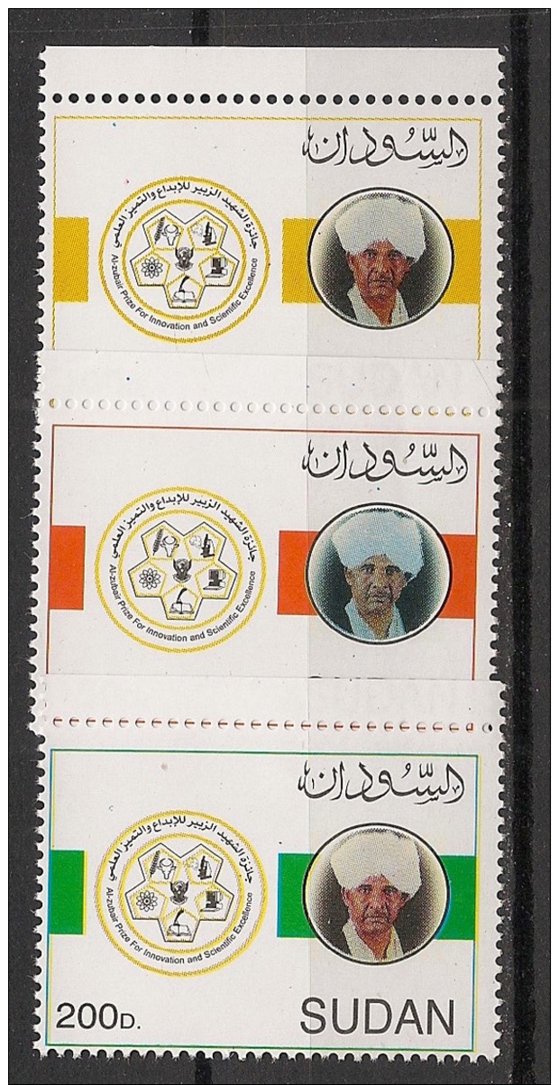Soudan - 2002 - N°Yv. 502 à 504 - Prix Al-Zubair - Neuf Luxe ** / MNH / Postfrisch - Sudan (1954-...)