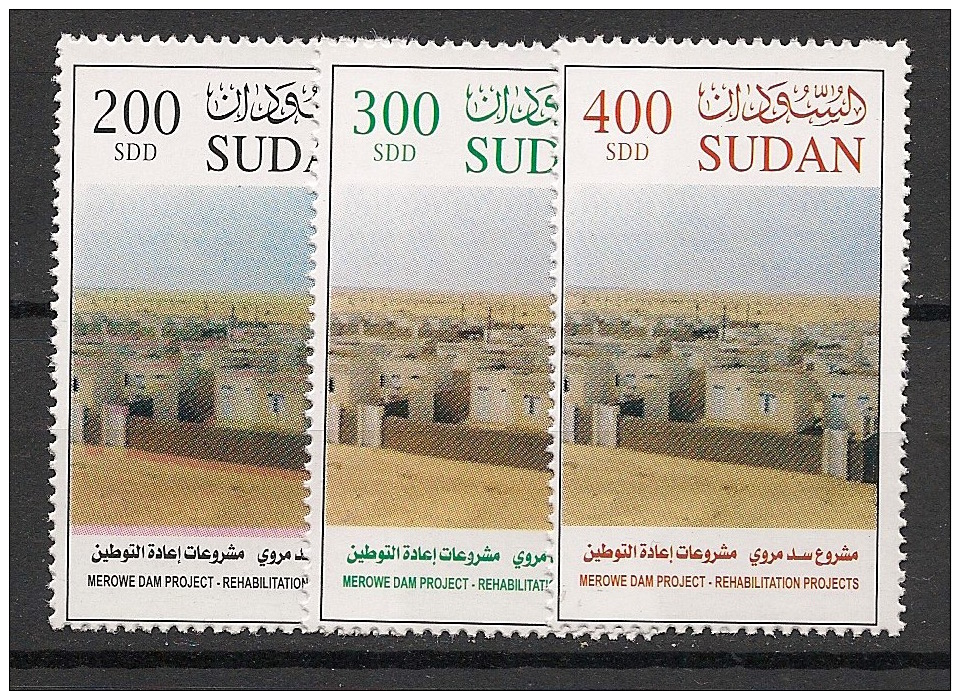 Soudan - 2005 - N°Yv. 556 à 558 - Barrage De Merowe - Neuf Luxe ** / MNH / Postfrisch - Sudan (1954-...)