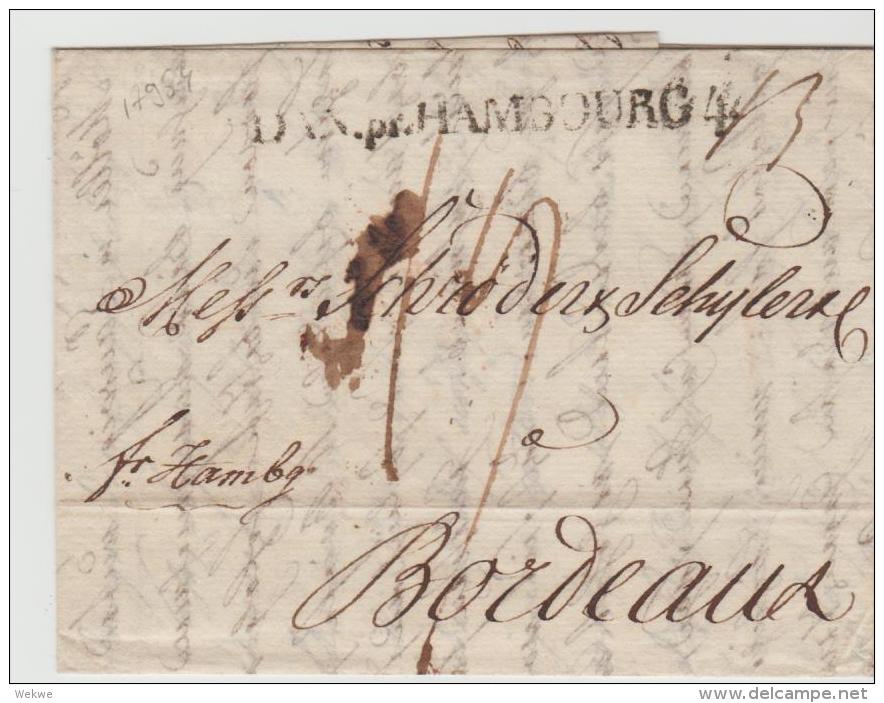 DK-V011 /  DÄNEMARK - Copenhagen 1810 Mit Extrem SELTENEM Transitstempel  DAN.pr. Hamburg 4 - ...-1851 Prefilatelia