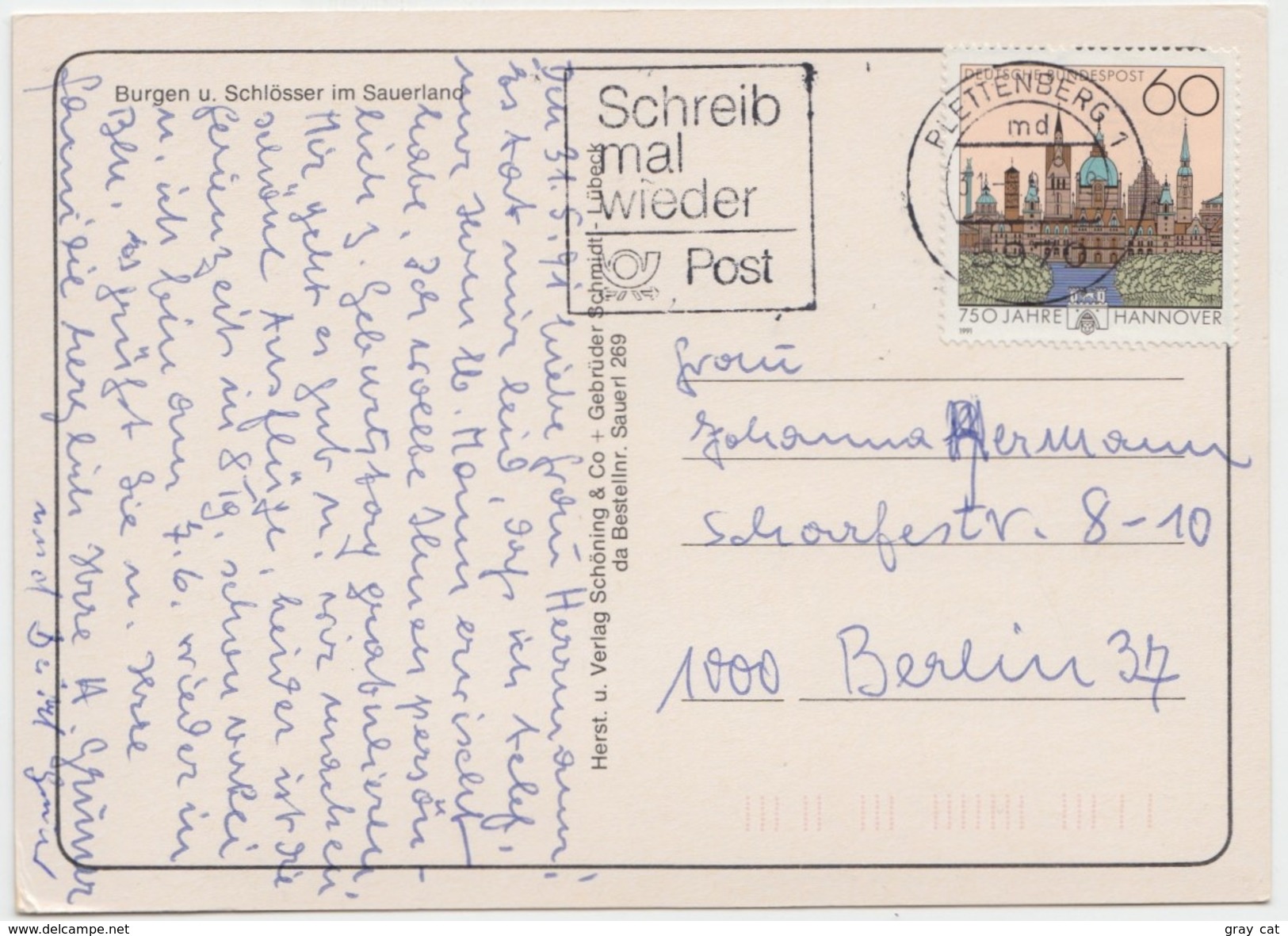 Burgen Und Schlosser Im Sauerland, Germany, Used Postcard [20555] - Sundern