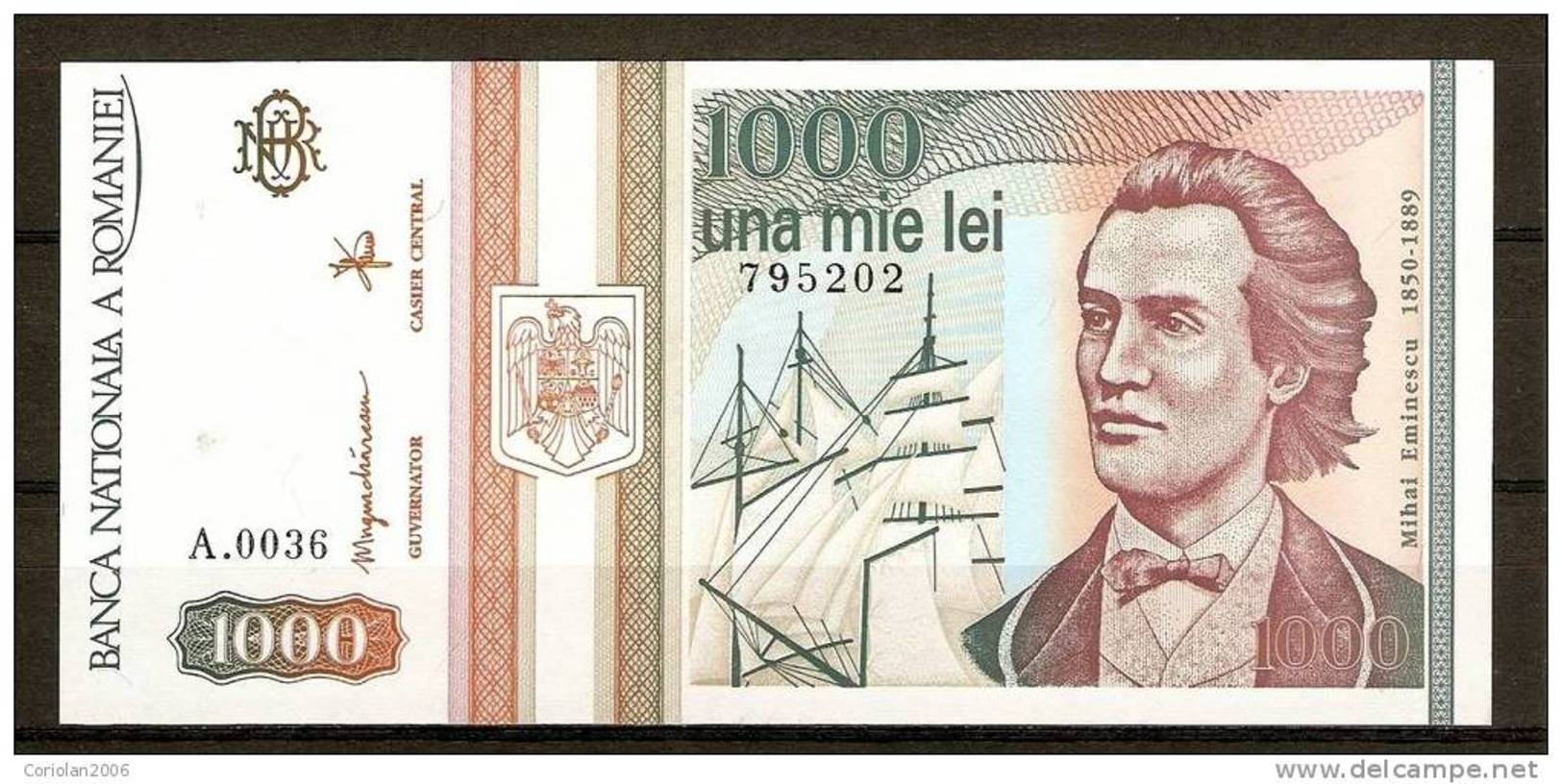 ROMANIA 1993 / 1.000 LEI / UNC - Romania