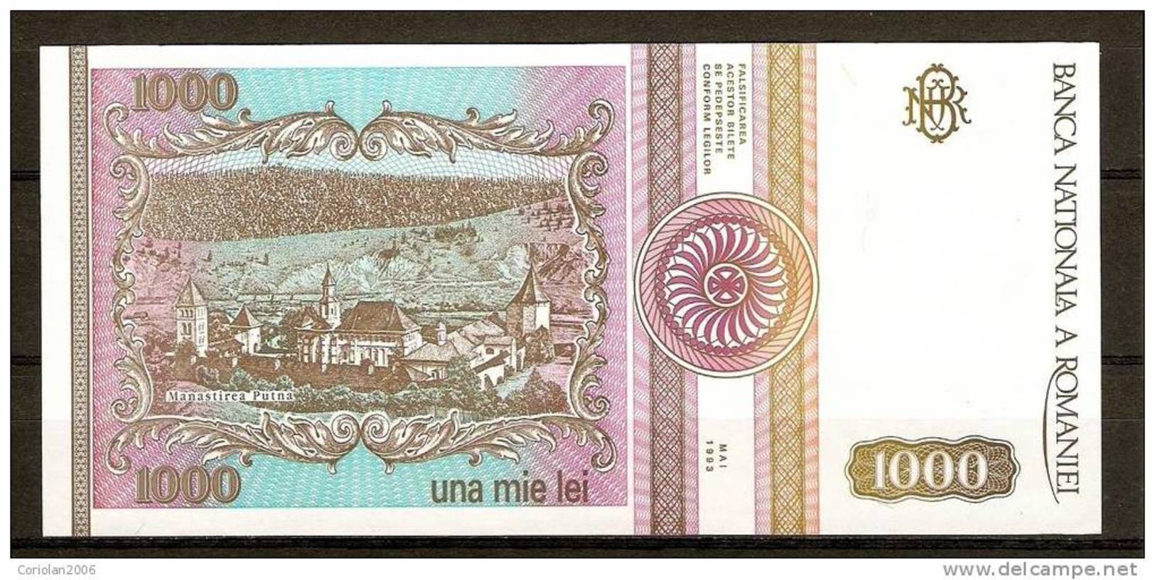 ROMANIA 1993 / 1.000 LEI / UNC - Romania