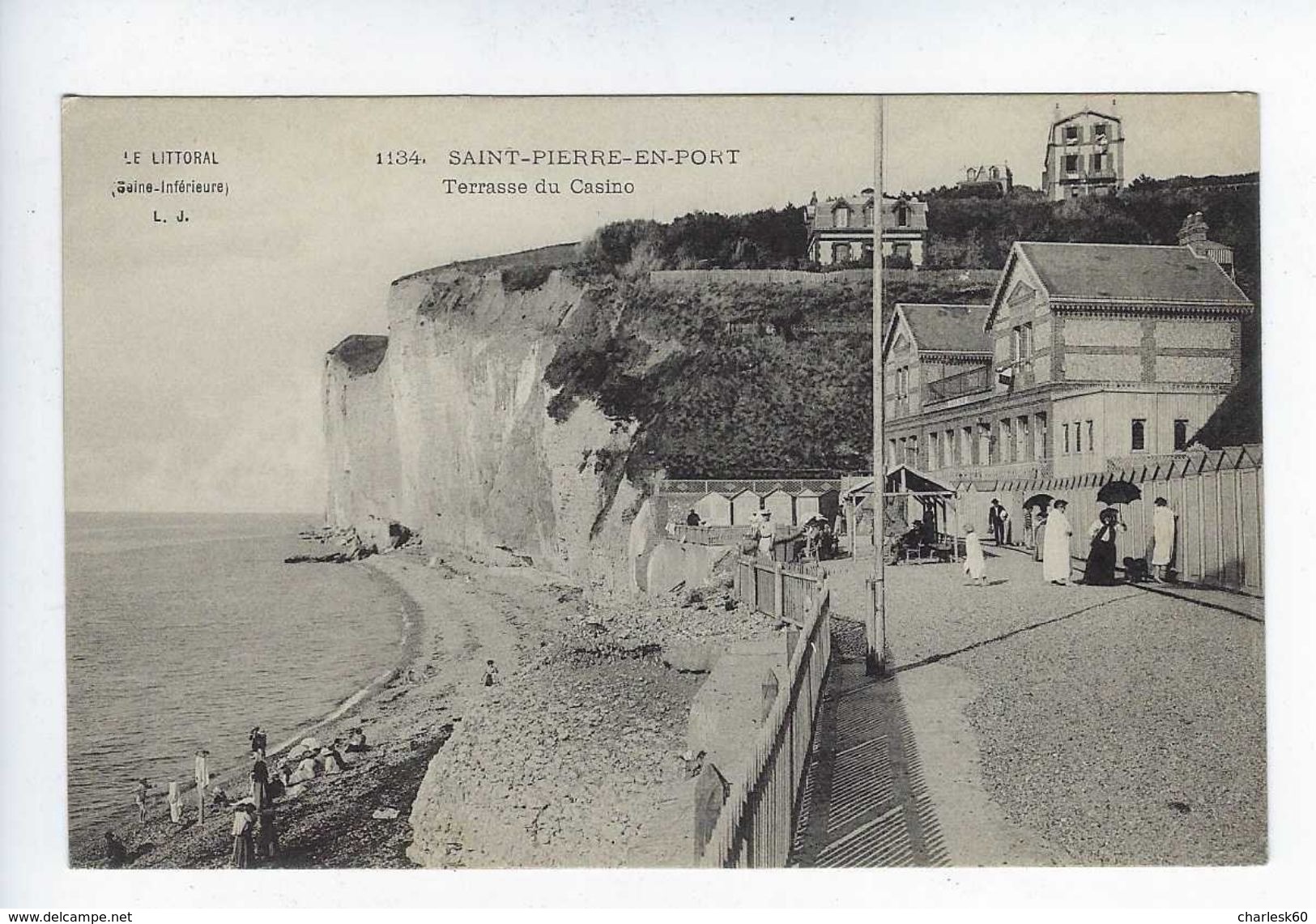 CPA Fécamp Saint Pierre En Port Terrasse Du Casino N° 1134 L.J. - Fécamp