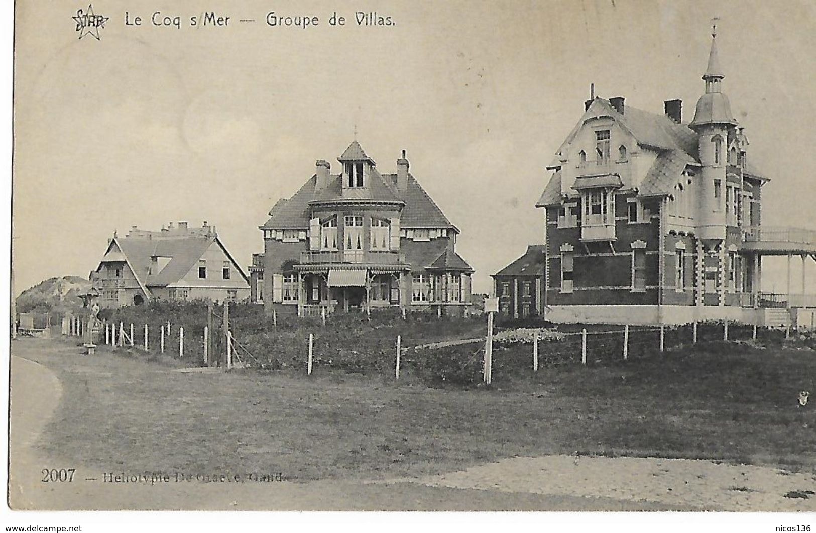 LE COQ-SUR-MER    GROUPES DE VILLAS  ( ECRITE 1909 ) - De Haan