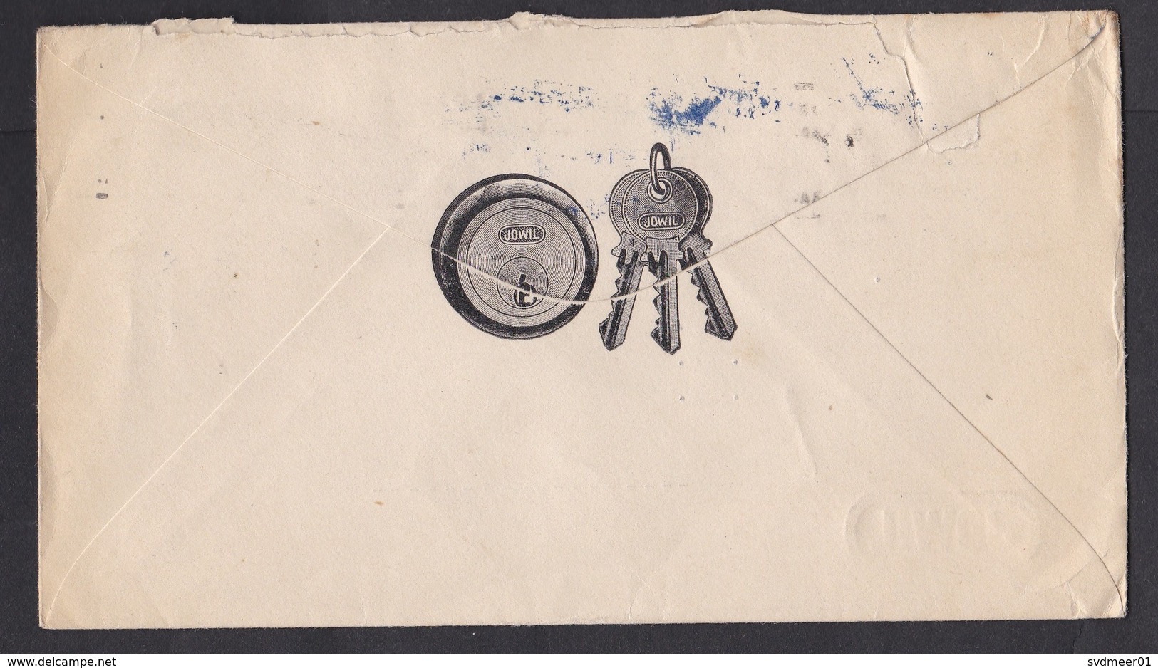 Cuba: Airmail Cover To Germany, 1935, 2 Stamps, Airplane, Luz, Cancel Cigars, Advertorial Jowil Lock Key (minor Damage) - Brieven En Documenten