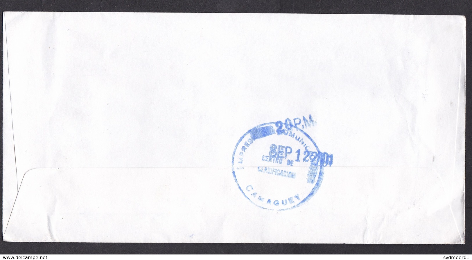 Cuba: Registered Cover To USA, 2001, 5 Stamps, Train Japan, Transport, Railways, Censor Cancel? (traces Of Use) - Brieven En Documenten