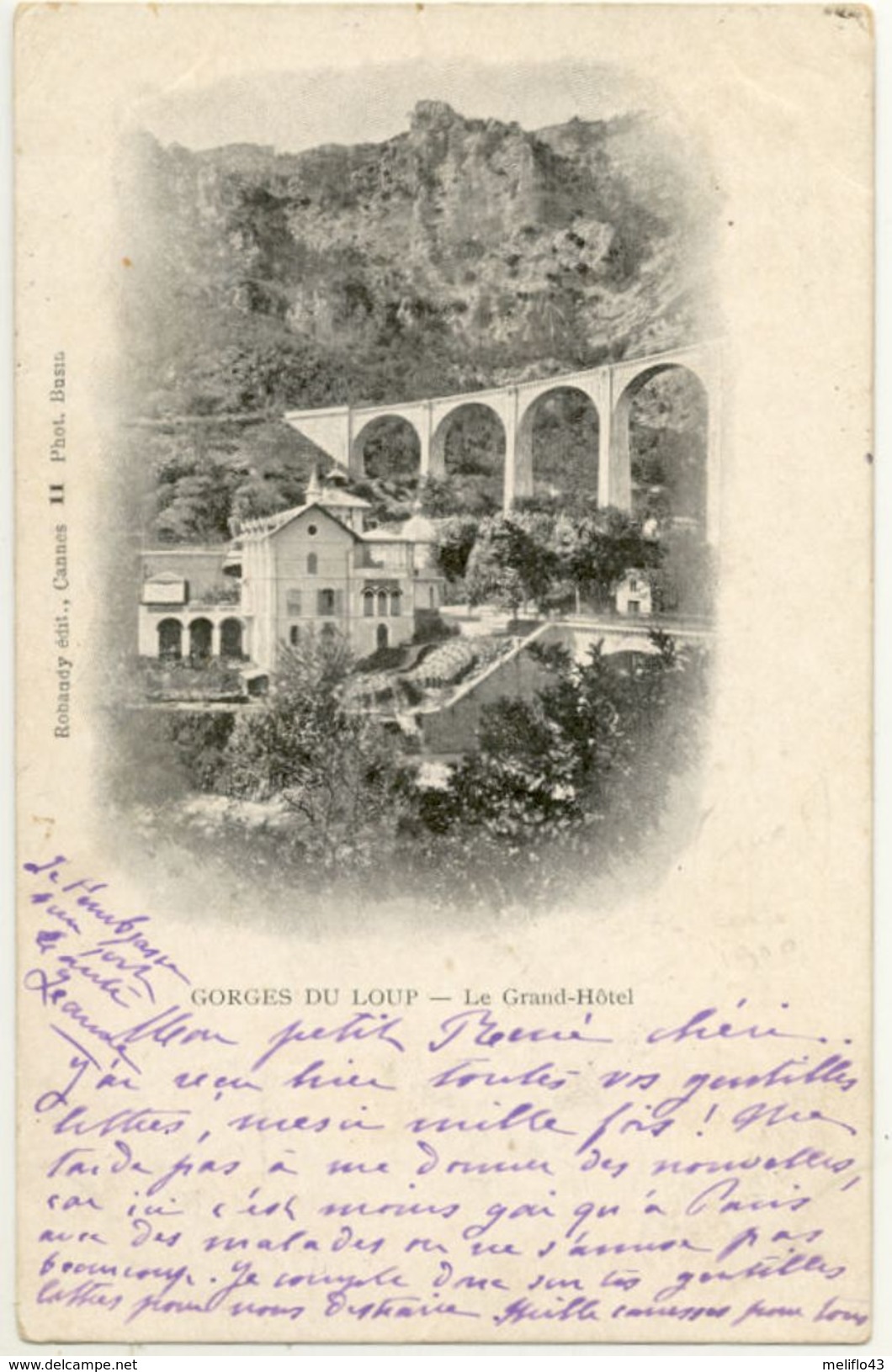 06/CPA 1900 - Gorges Du Loup - Le Grand Hotel - Sonstige & Ohne Zuordnung