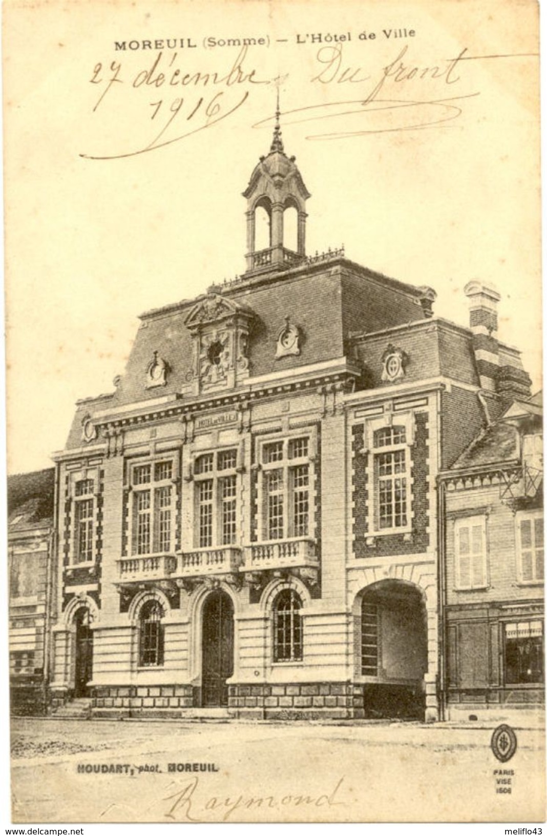 80/CPA - Moreuil - Hotel De Ville - Moreuil