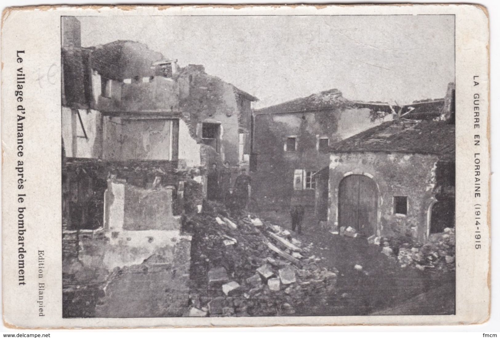 Le Village D'Amance Après Le Bombardement (1914) - Autres & Non Classés