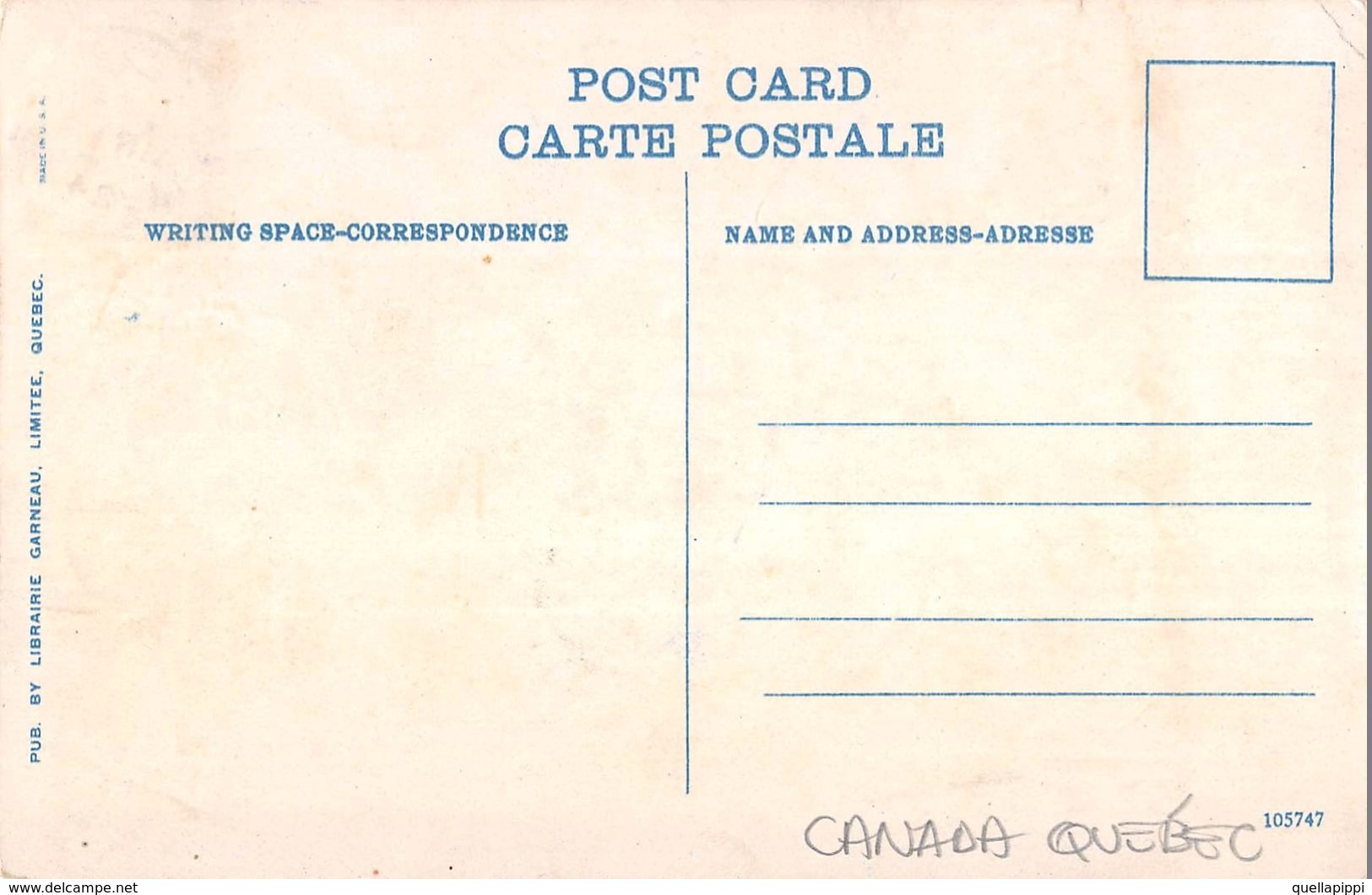06645 "CANADA - QUEBEC - JEFFREY HALE HOSPITAL "   CART  TIMBRATA 1924 - Québec - La Cité