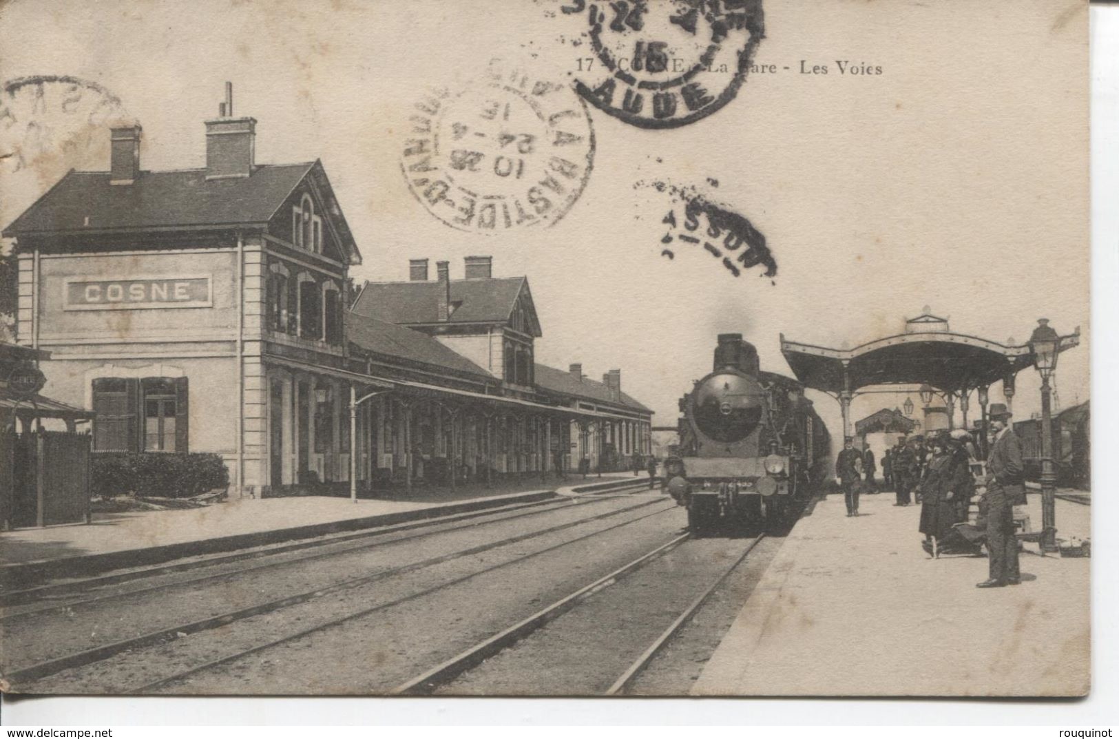 CPA - COSNE - LA GARE - LES VOIES - - Cosne Cours Sur Loire