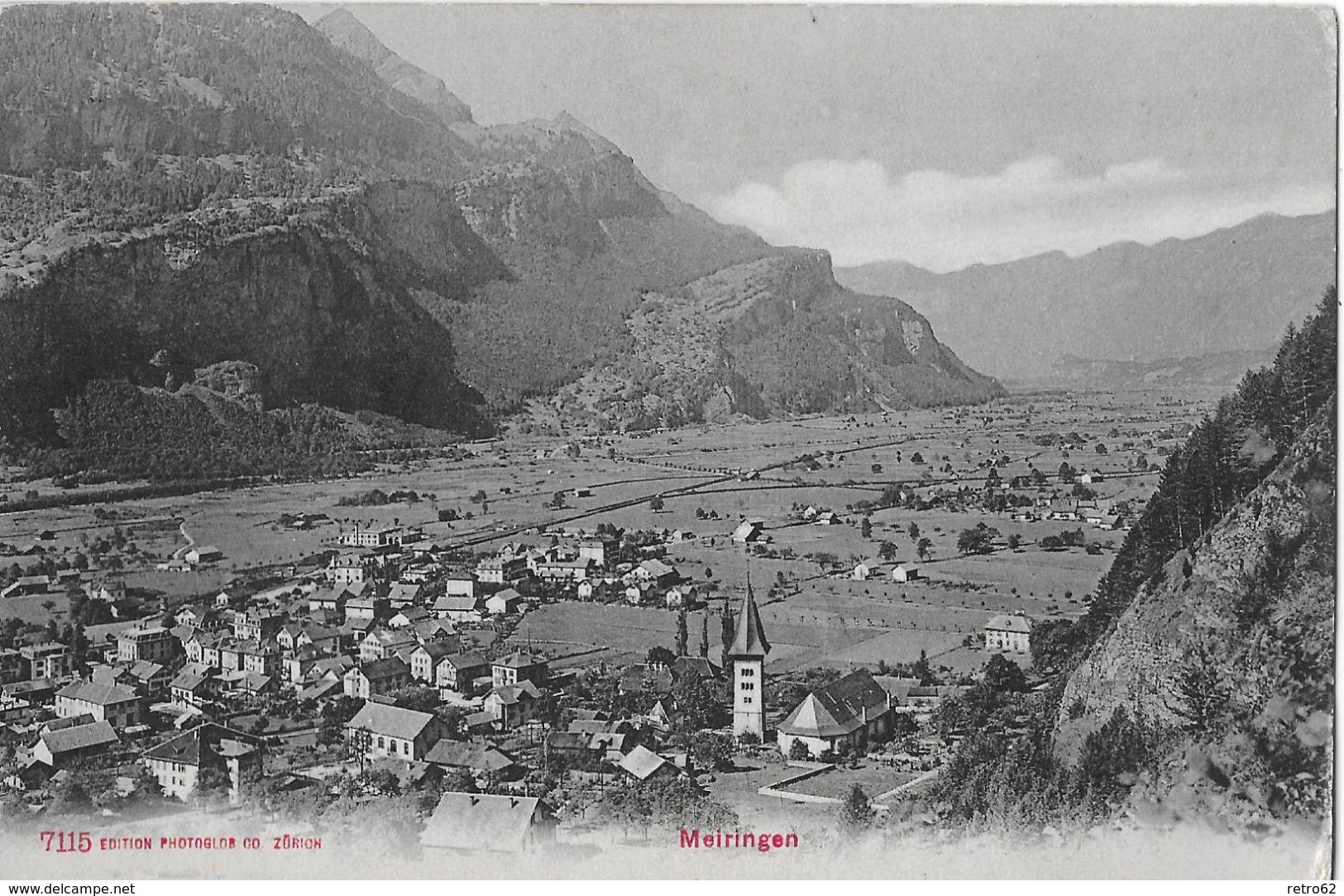 MEIRINGEN - Schöne Dorfansicht Anno 1907 - Meiringen